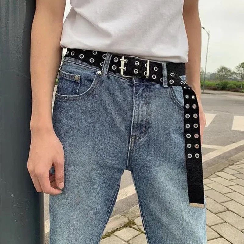 Japanese Brand Double Row Hole Belt Size ONE SIZE - 1 Thumbnail