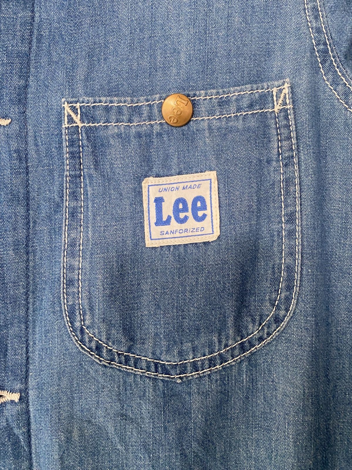 Lee LEE Union Made Sanforized Button denim Maxi Dress Size L / US 10 / IT 46 - 13 Thumbnail