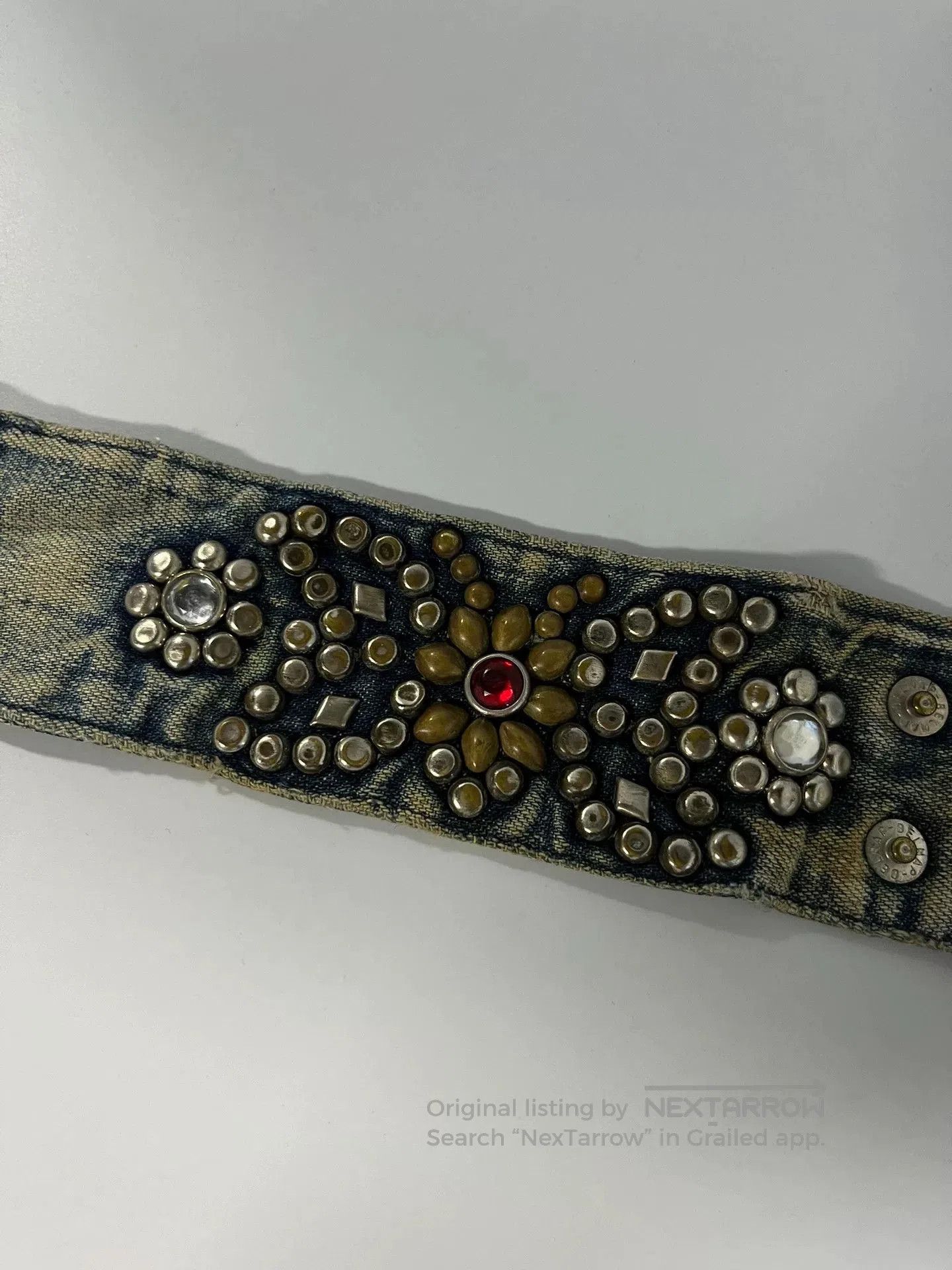 Kapital Kapital Rivet Denim Butterfly Wristband. Size ONE SIZE - 2 Thumbnail