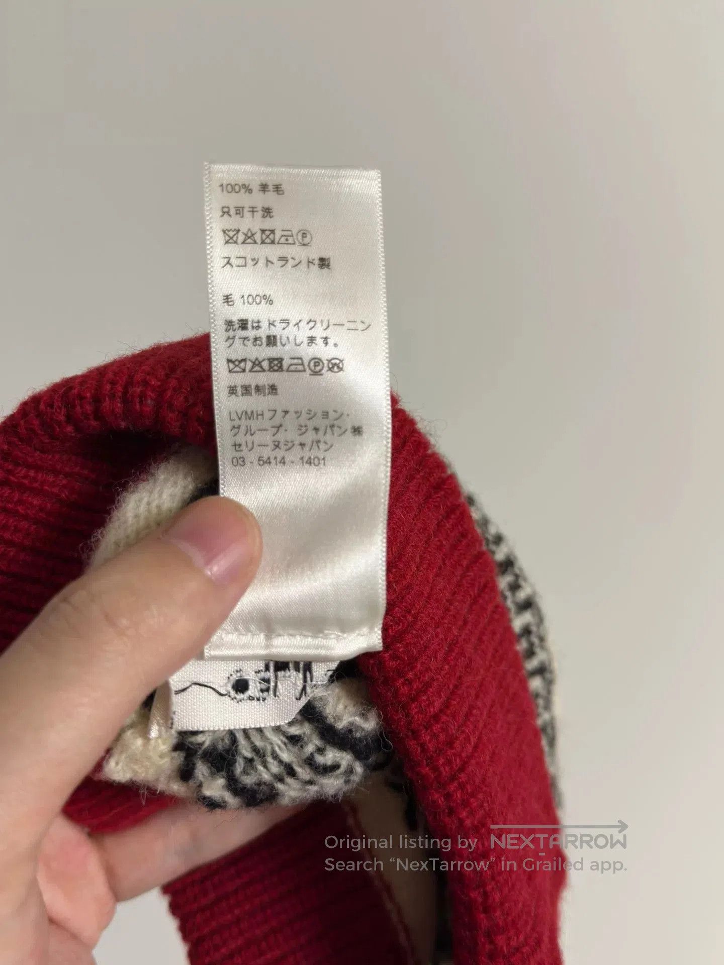 Celine celine logo knitted winter beanie hat. Size ONE SIZE - 5 Thumbnail