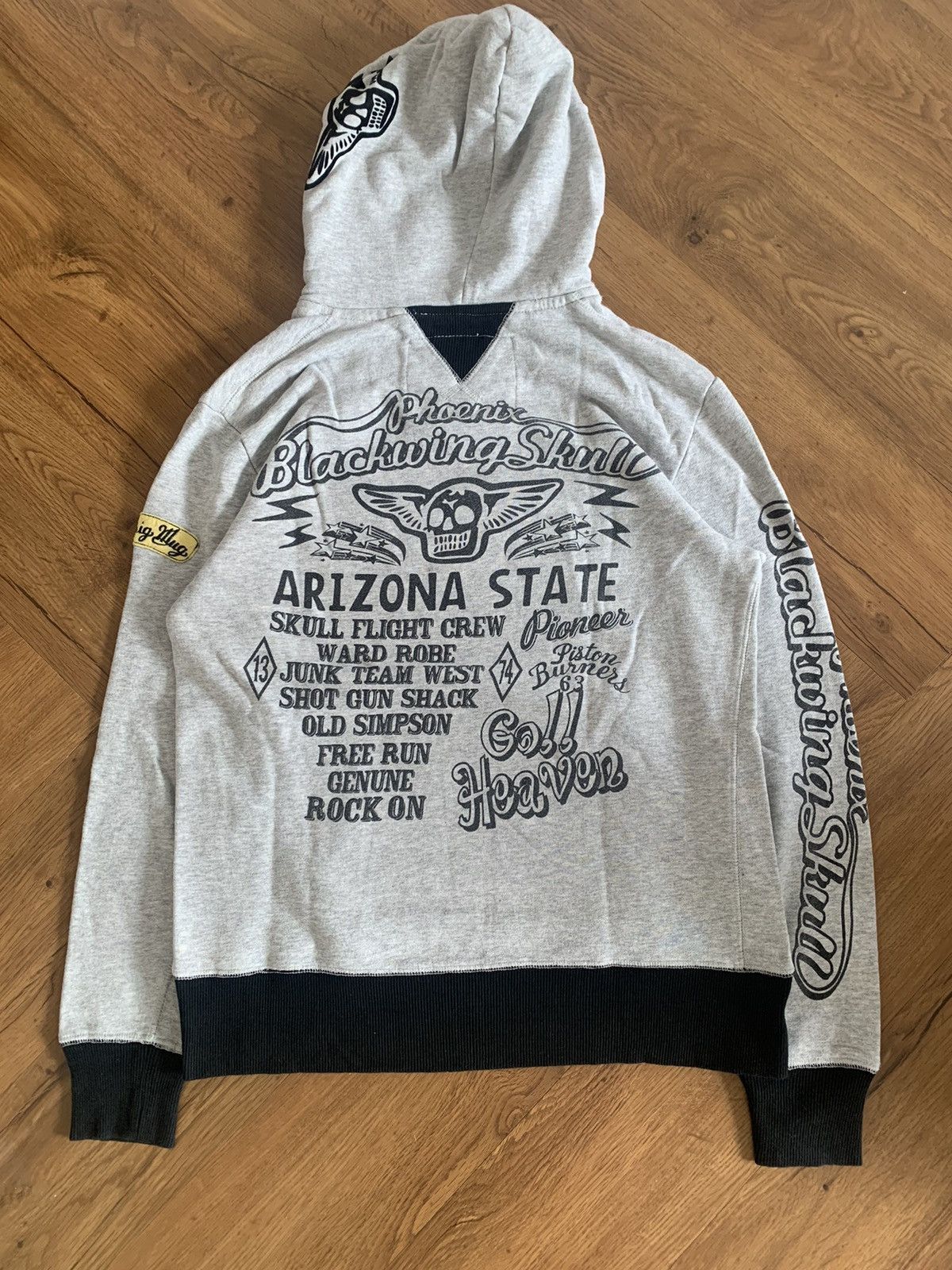 Beauty Beast × Hysteric Glamour × If Six Was Nine Japanese hoodie velvet phoenix blackwing skull punk rock Size US L / EU 52-54 / 3 - 2 Thumbnail