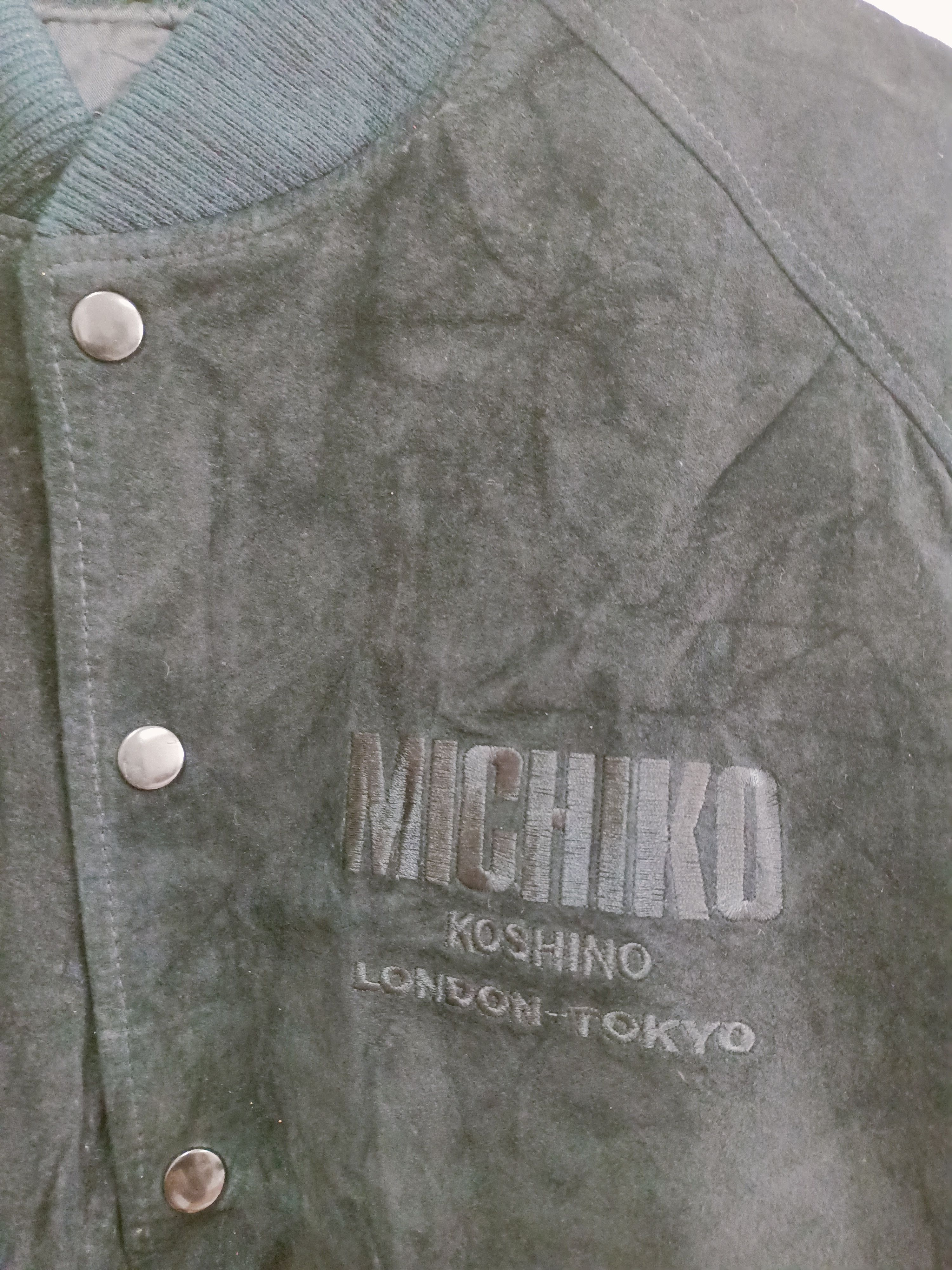 Michiko Koshino London Michiko Koshino London-Tokyo leather jacket embroidery logo Size US L / EU 52-54 / 3 - 6 Thumbnail