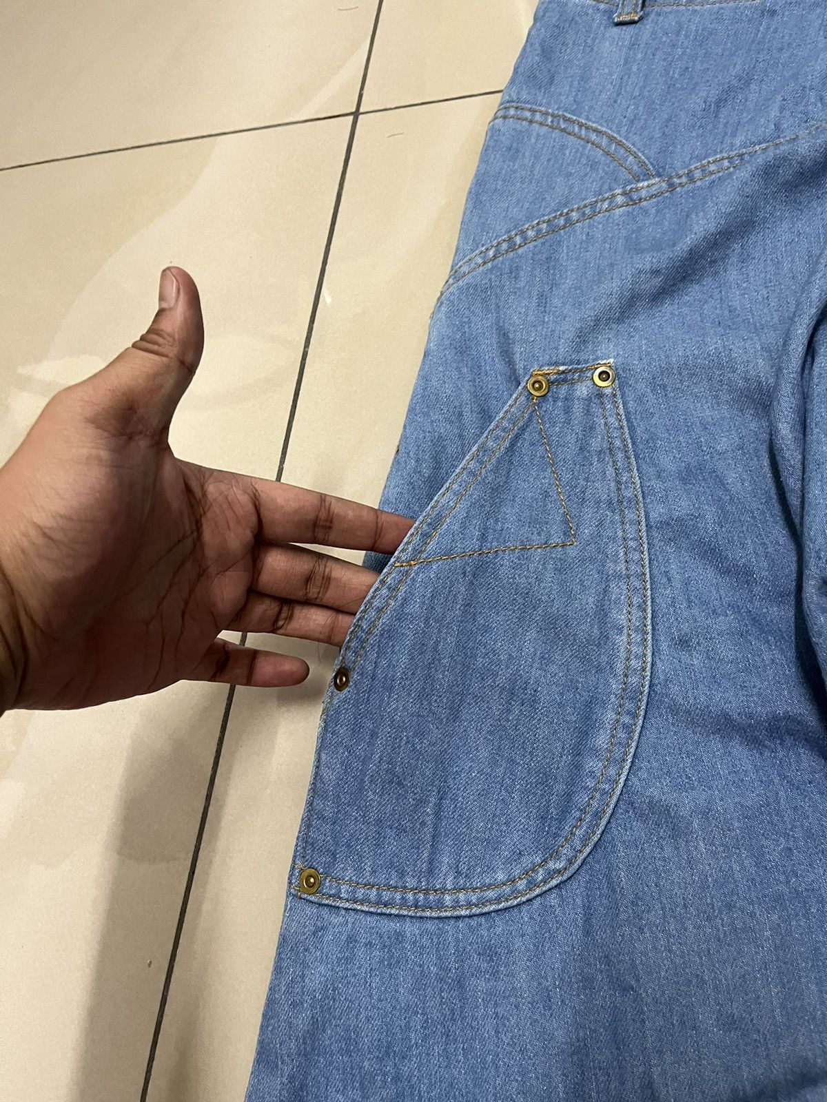mercibeaucoup Vintage mercibeaucoup issey miyake designer dropcrotch jeans Size US 28 / EU 44 - 15 Thumbnail