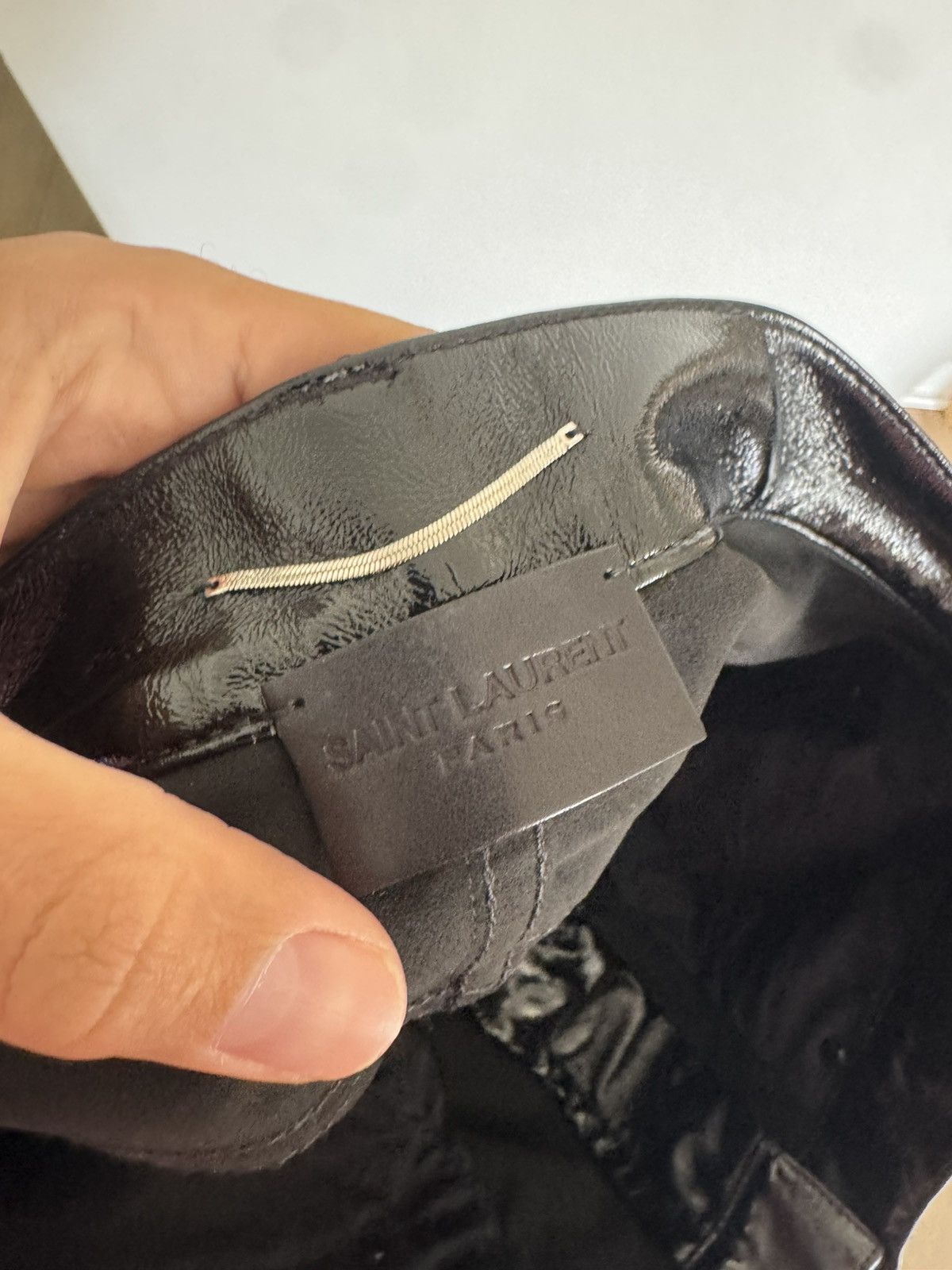 Saint Laurent Paris Lacquered “wet effect” pants Size US 31 - 3 Thumbnail