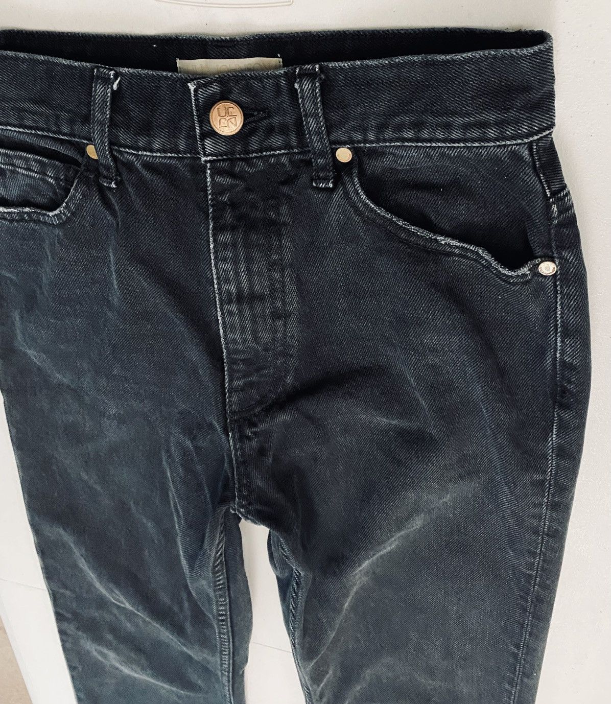 Ulla Johnson Ulla Johnson Black Smoke Wash Agnes Jeans Made in USA 25 VGC Size 25" / US 0 / IT 36 - 20 Thumbnail
