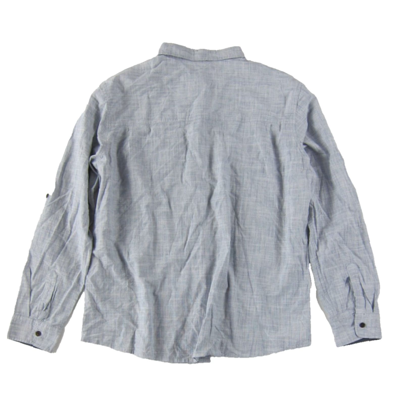 Vintage VINTAGE Mountain Warehouse Cotton Blue Button Down Long Sleeve Classic Fit Shirt Men 3XL Size US XXL / EU 58 / 5 - 2 Thumbnail
