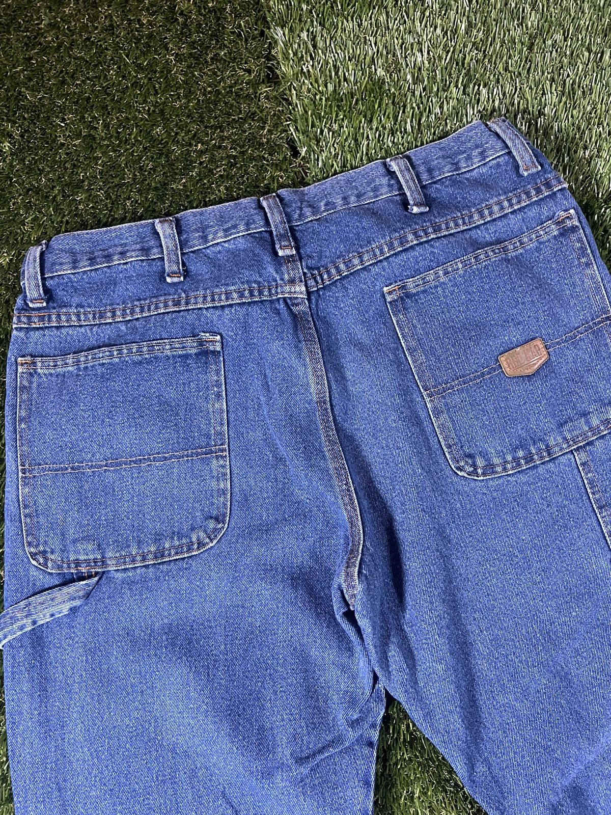 Carhartt × Vintage Vintage 90’s Carhartt Styled Baggy Carpenter Denim Jeans Size US 36 / EU 52 - 2 Thumbnail