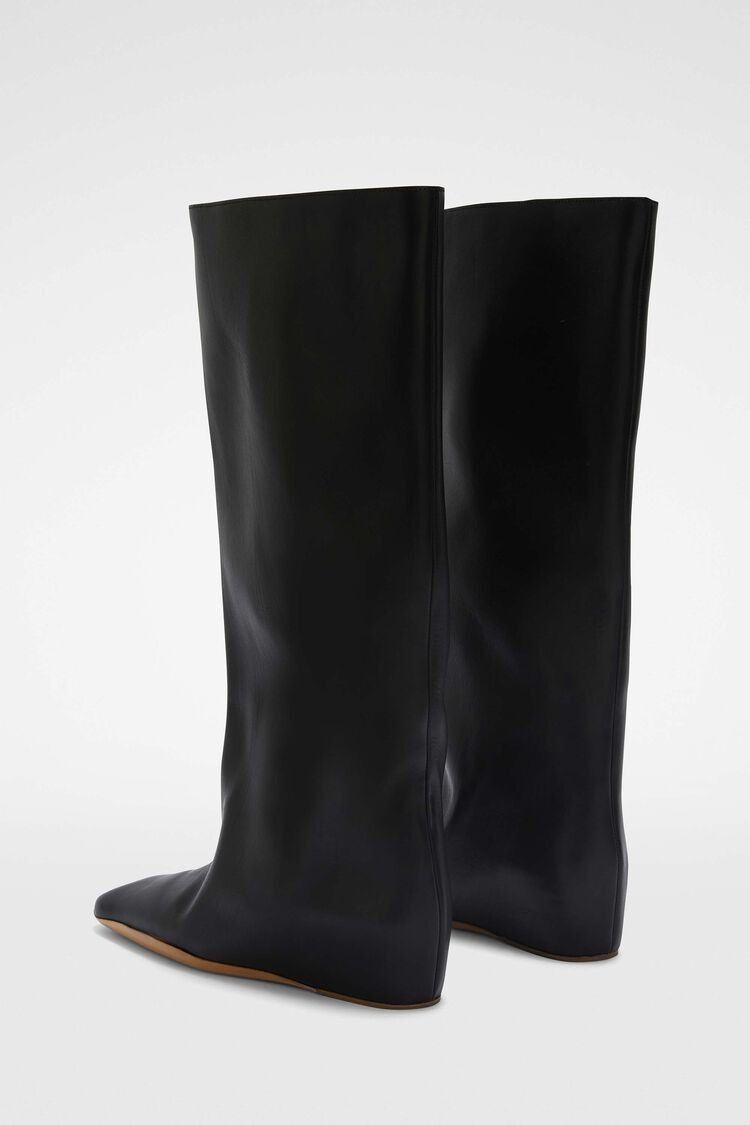 Jil Sander o1w1db10825 Knee Boots in Black Size US 8 / IT 38 - 4 Thumbnail