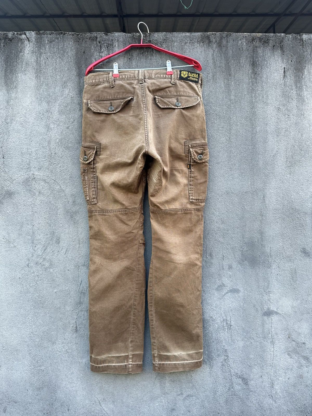 Alpha Industries 🪖Vintage Faded Alpha Industries Brown Cargo Pants Size US 30 / EU 46 - 3 Thumbnail