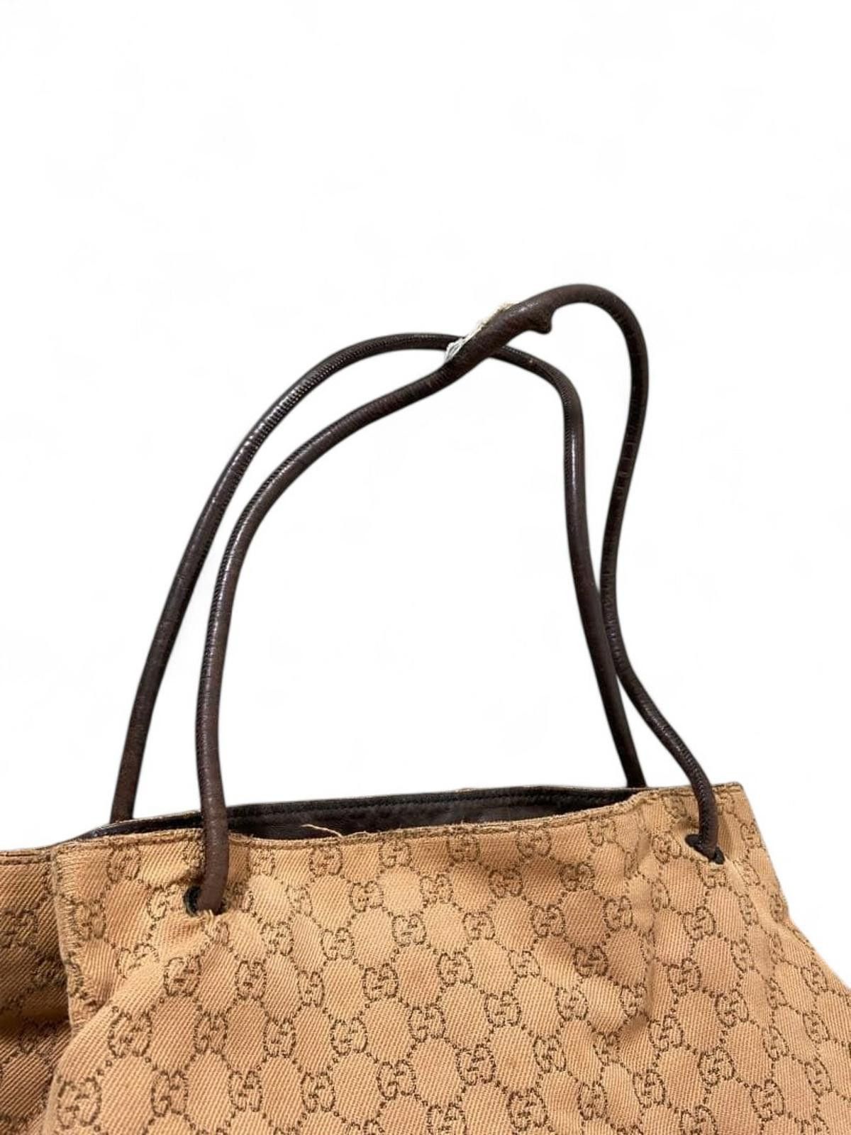 Gucci Gucci - Beige Monogram Canvas Shoulder Bag Size ONE SIZE - 8 Thumbnail