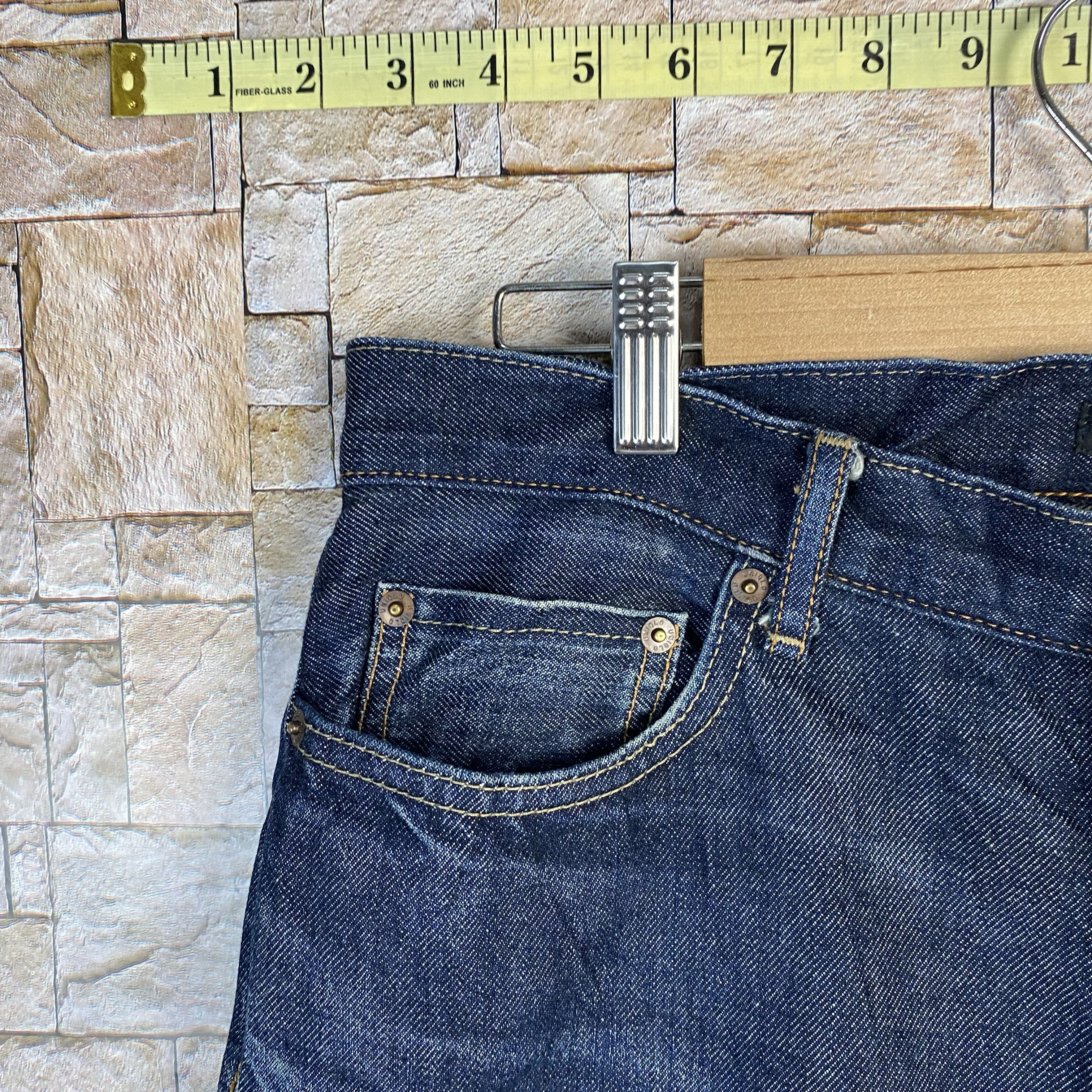 Japanese Brand Uniqlo blue selvedge vintage Denim Pants #7567 Size US 31 - 6 Thumbnail