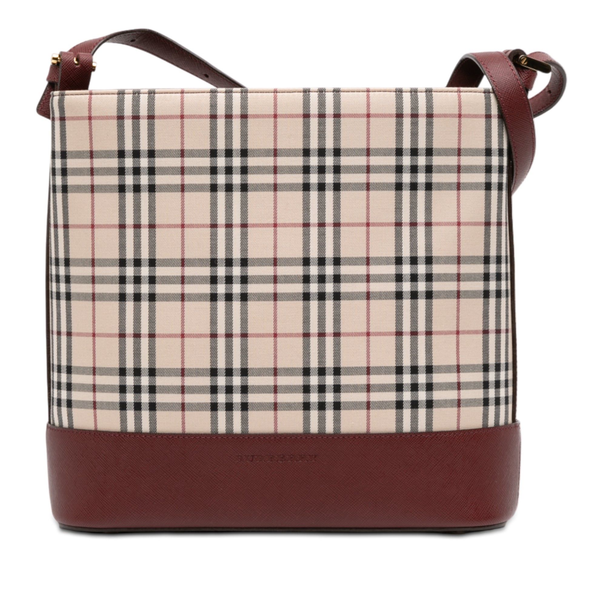 Burberry House Check Canvas Shoulder Bag Size ONE SIZE - 1 Thumbnail