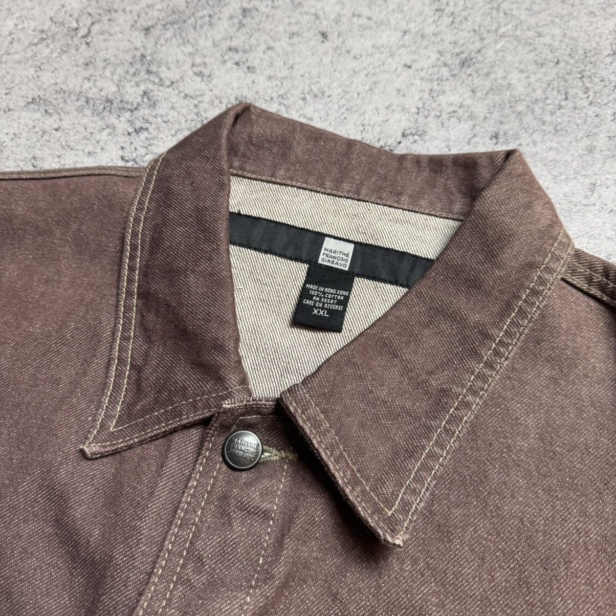 Marithe + Francois Girbaud NEW Marithe Francois Girbaud Vintage Denim Jacket Size US XXL / EU 58 / 5 - 7 Thumbnail