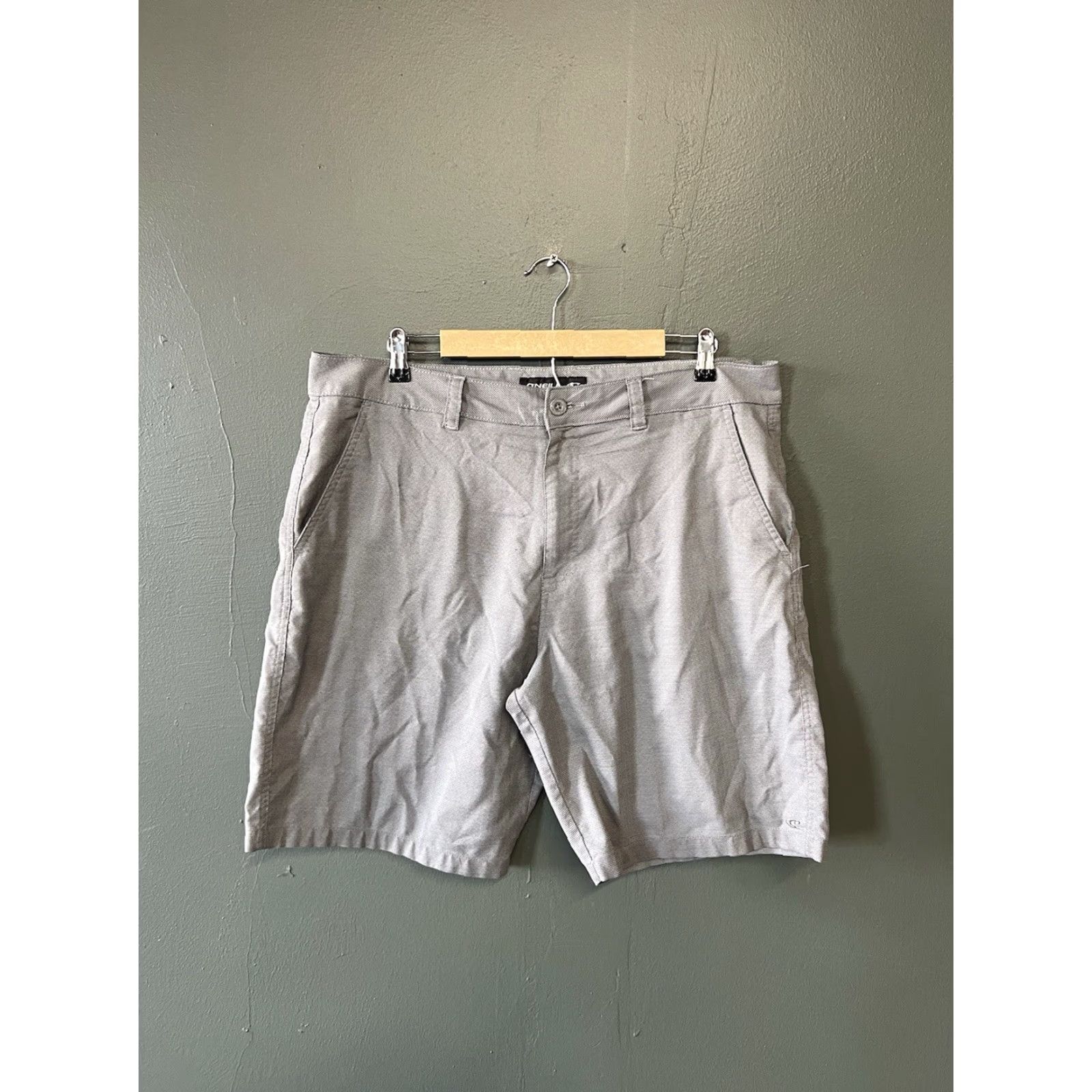 O'Neill Oneill Mens Gray Chino Shorts Size 38 Size US 38 / EU 54 - 2 Thumbnail