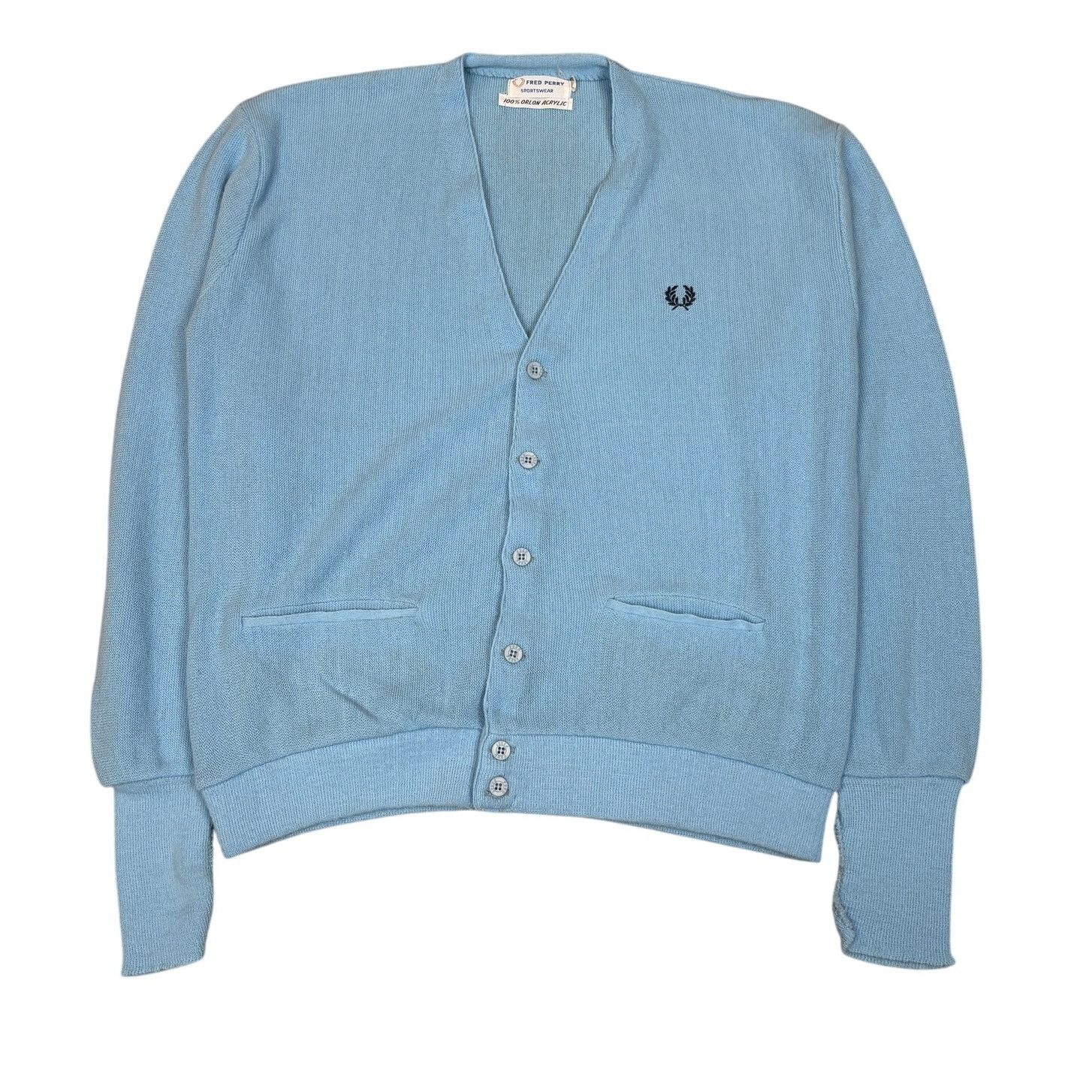 Vintage 60s Fred Perry Cardigan Sweater Men's XL Old Money