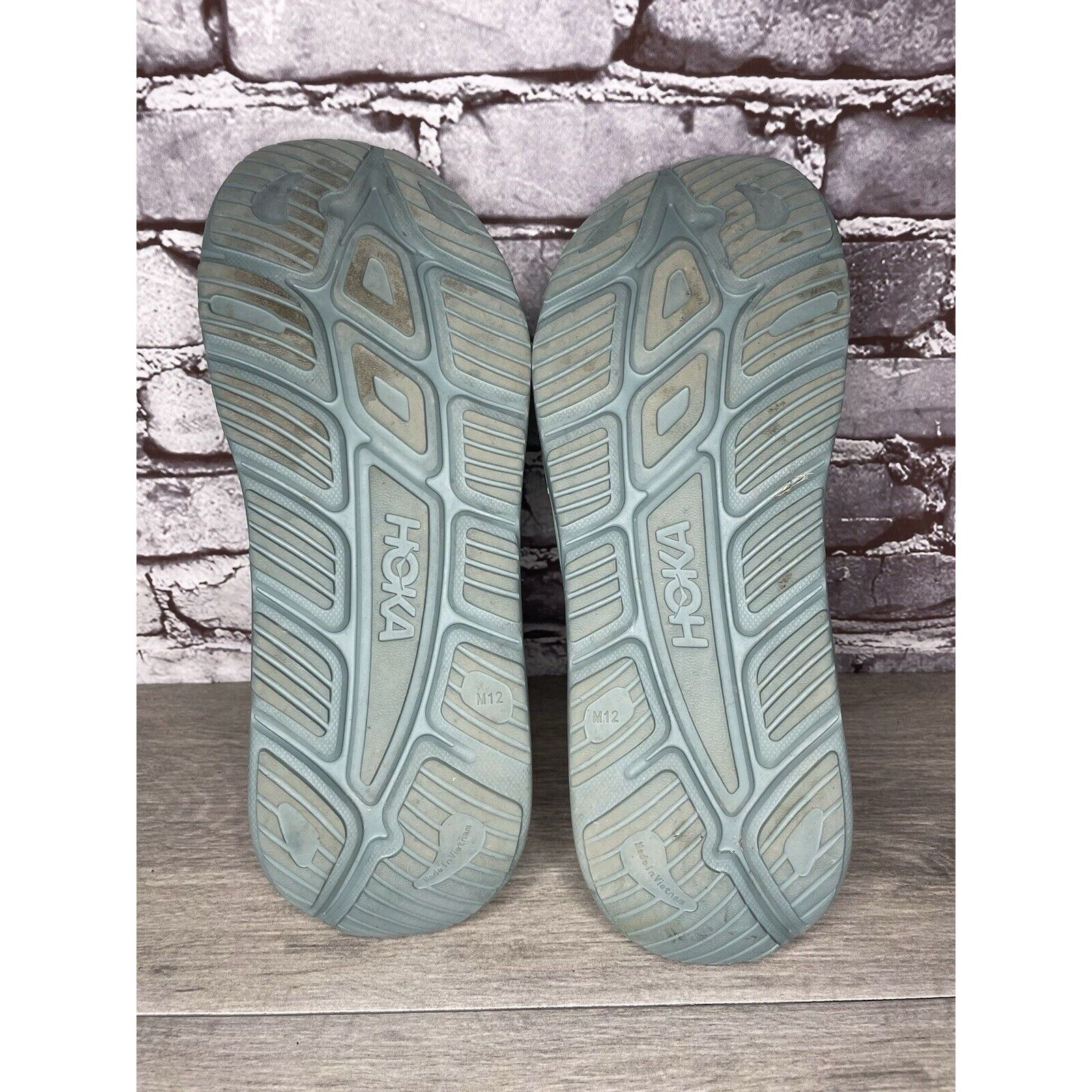Hoka Hoka Ora Recovery Slides 3 Mist Green Trellis Slides Sandals Size US 12 / EU 45 - 7 Thumbnail