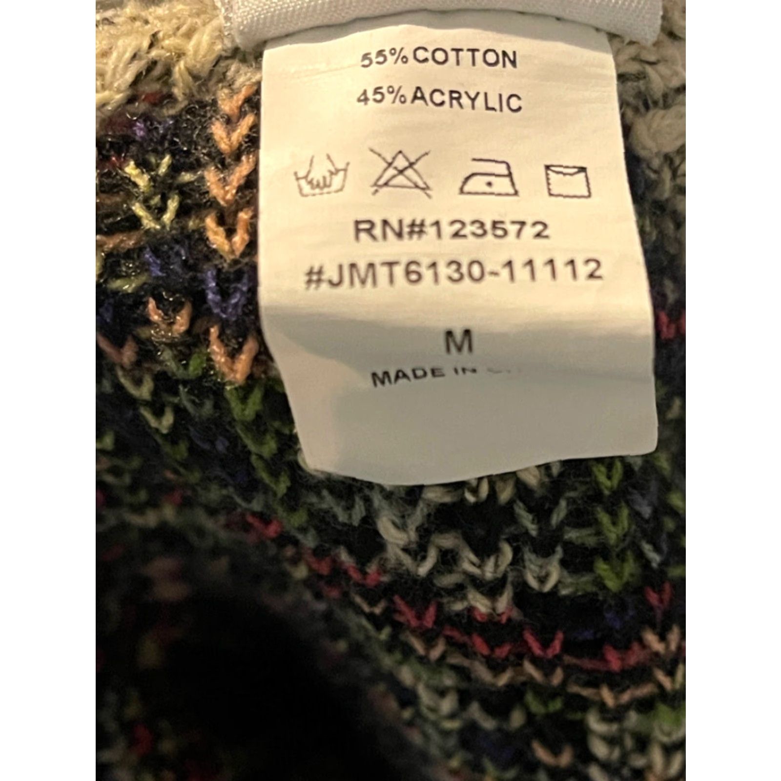Native Northern Angel Southwestern Long Duster Cardigan Sweater Aztec Multicolor Open Knit Women's M Regular Cardigan Season Fall Winter Boho Angel Pattern Size M / US 6-8 / IT 42-44 - 5 Thumbnail