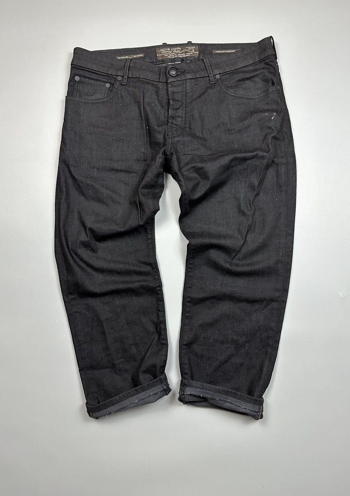 Jacob Cohen Jacob Cohen Black Wide Fit Jeans Size US 38 / EU 54 - 4 Thumbnail
