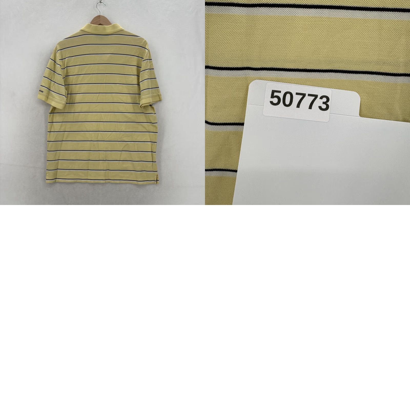 Vintage Masters Polo Shirt Mens L Yellow Pima Cotton Stripe Golf Short Sleeve Cap Collared Vintage: No Size US L / EU 52-54 / 3 - 9 Thumbnail