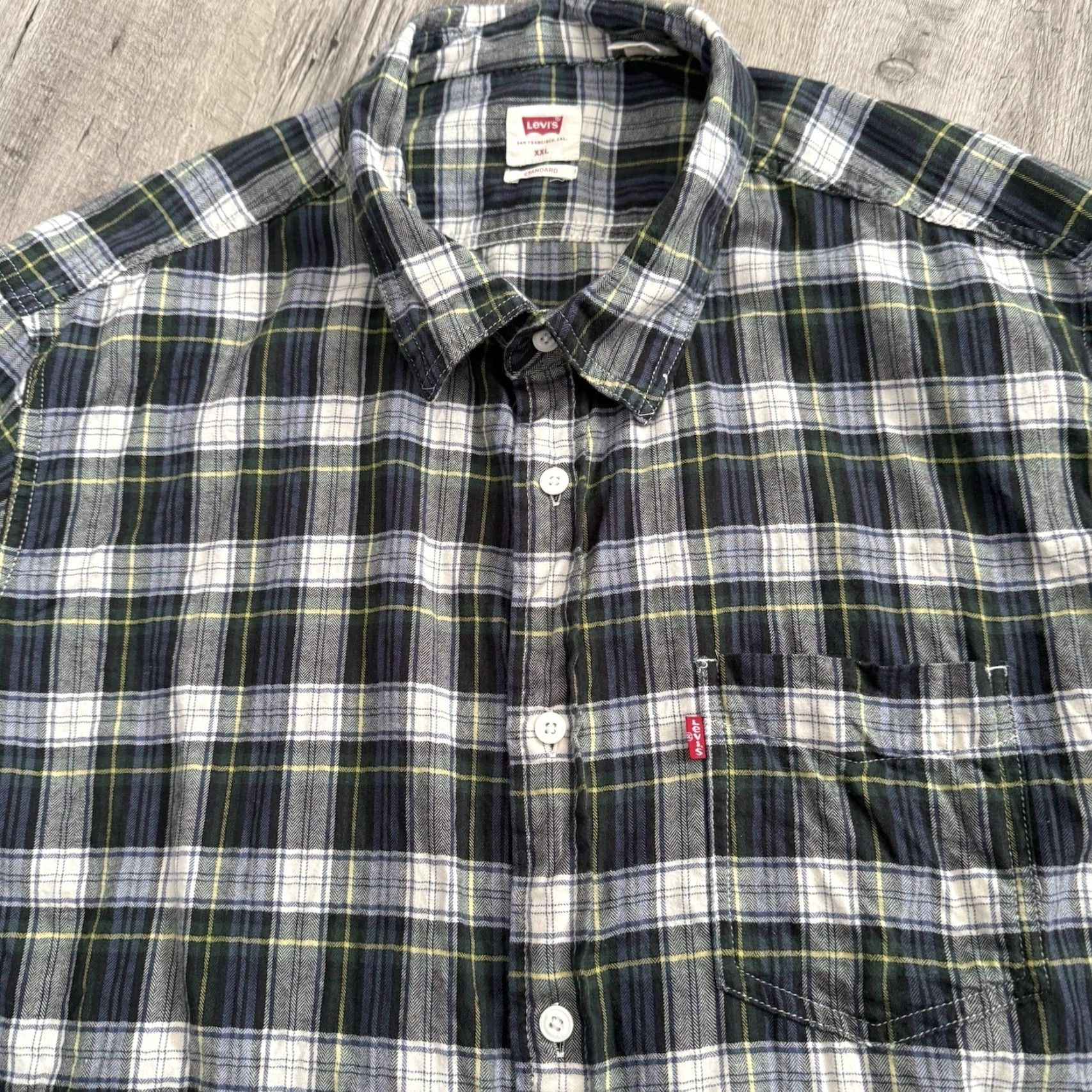 Levi's Levi’s Flannel Shirt Mens XXL Blue Tartan Plaid Lightweight Button Up Casual Travel Size US XXL / EU 58 / 5 - 6 Thumbnail