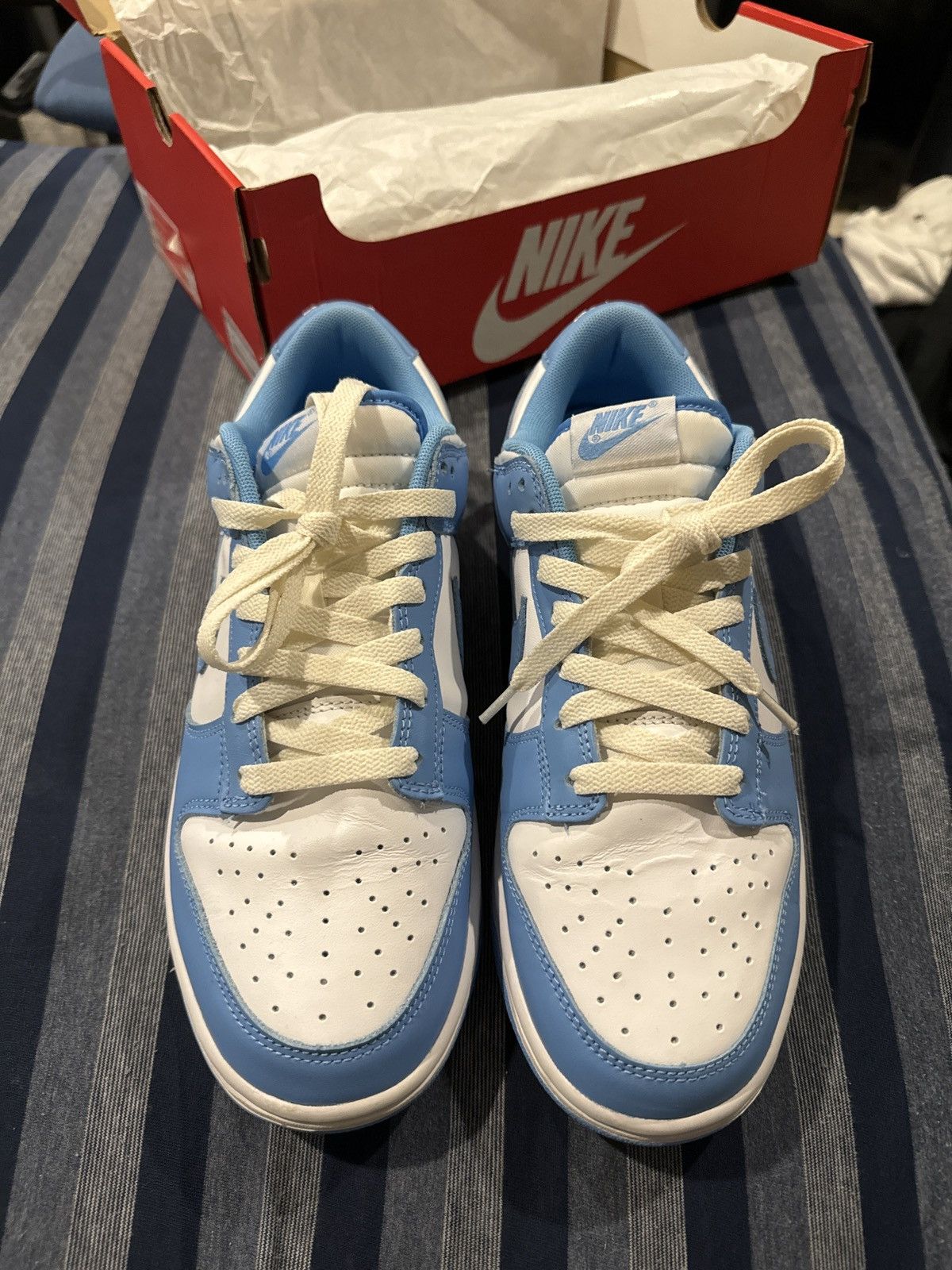 Nike University Blue Dunk Low Size US 10 / EU 43 - 3 Thumbnail