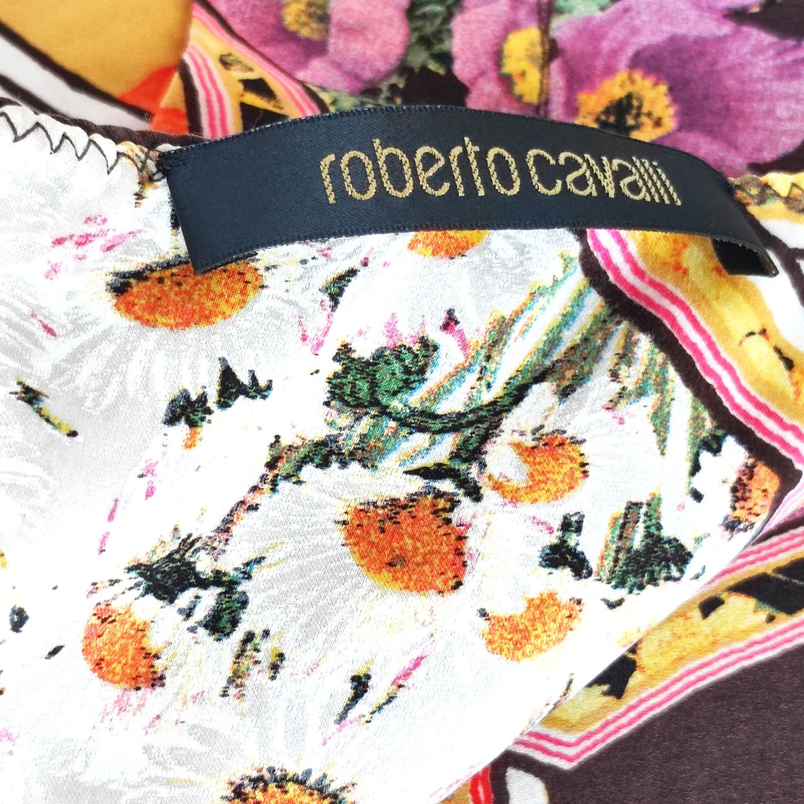Roberto Cavalli Roberto Cavalli Ruffled Silk Mini Skirt Multi-Print IT42 / S Size 30" / US 8 / IT 44 - 3 Thumbnail