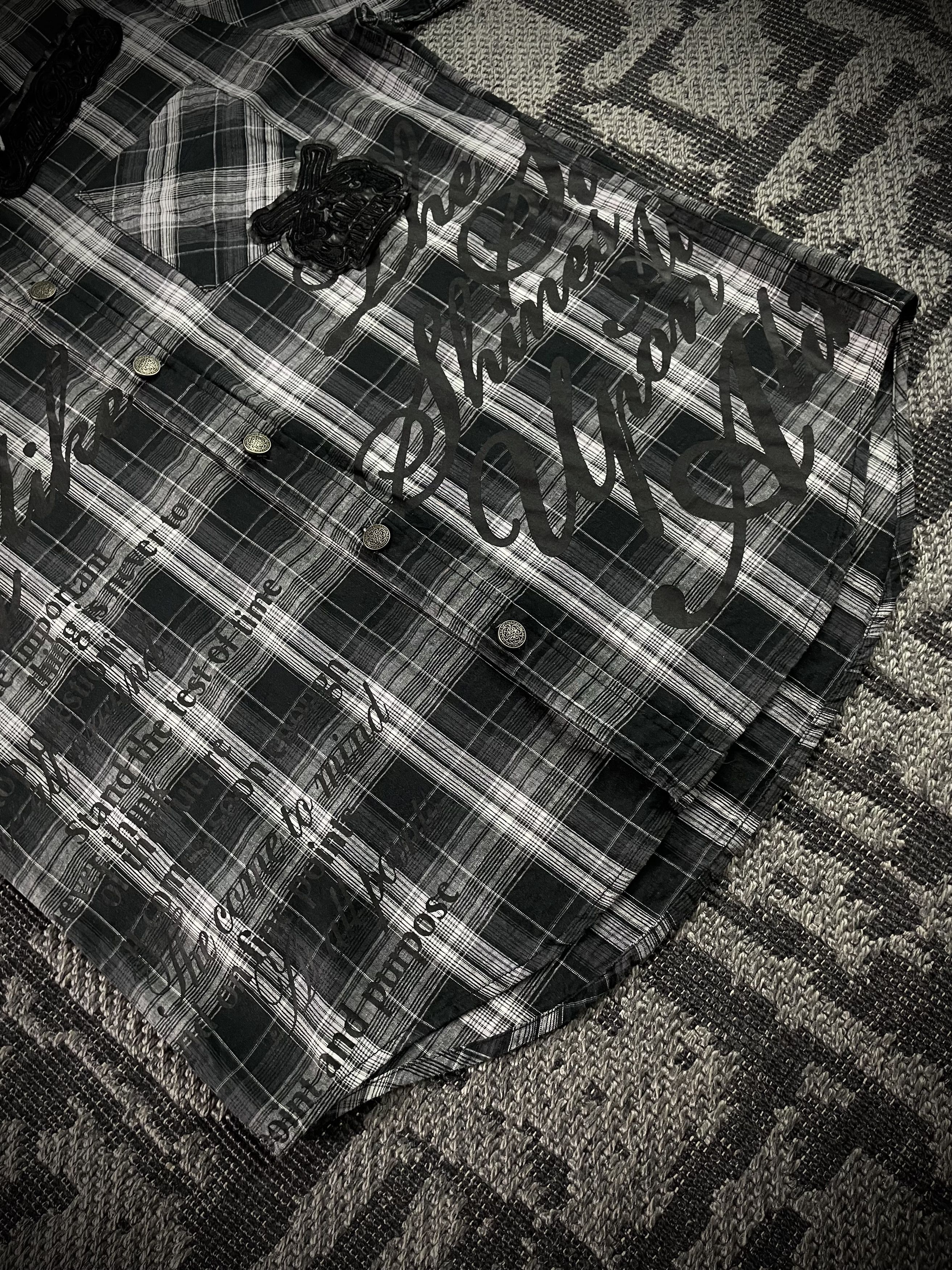 Other Manhoe Japanese Poem Patch Flannel Shirt Size US M / EU 48-50 / 2 - 3 Thumbnail