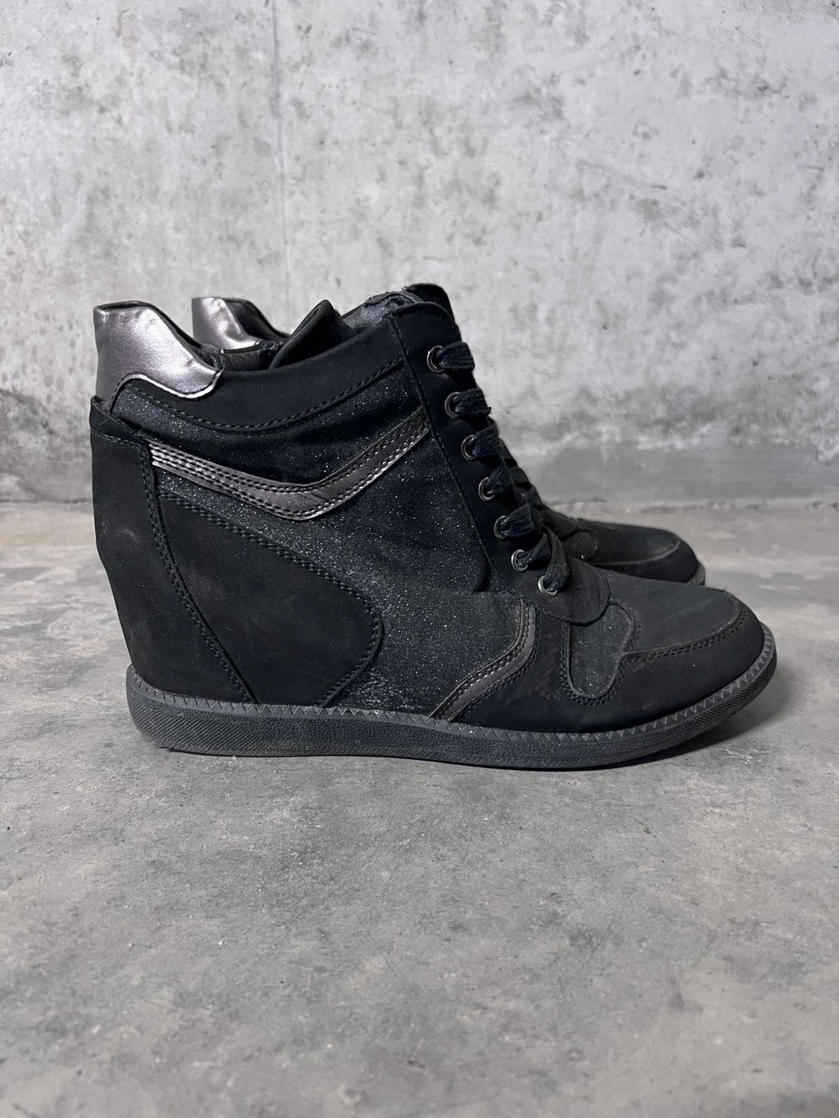 Vintage Wedge Laced High Top Vintage Isabel Marant Style Sneakers Size US 7.5 / EU 40-41 - 1 Thumbnail