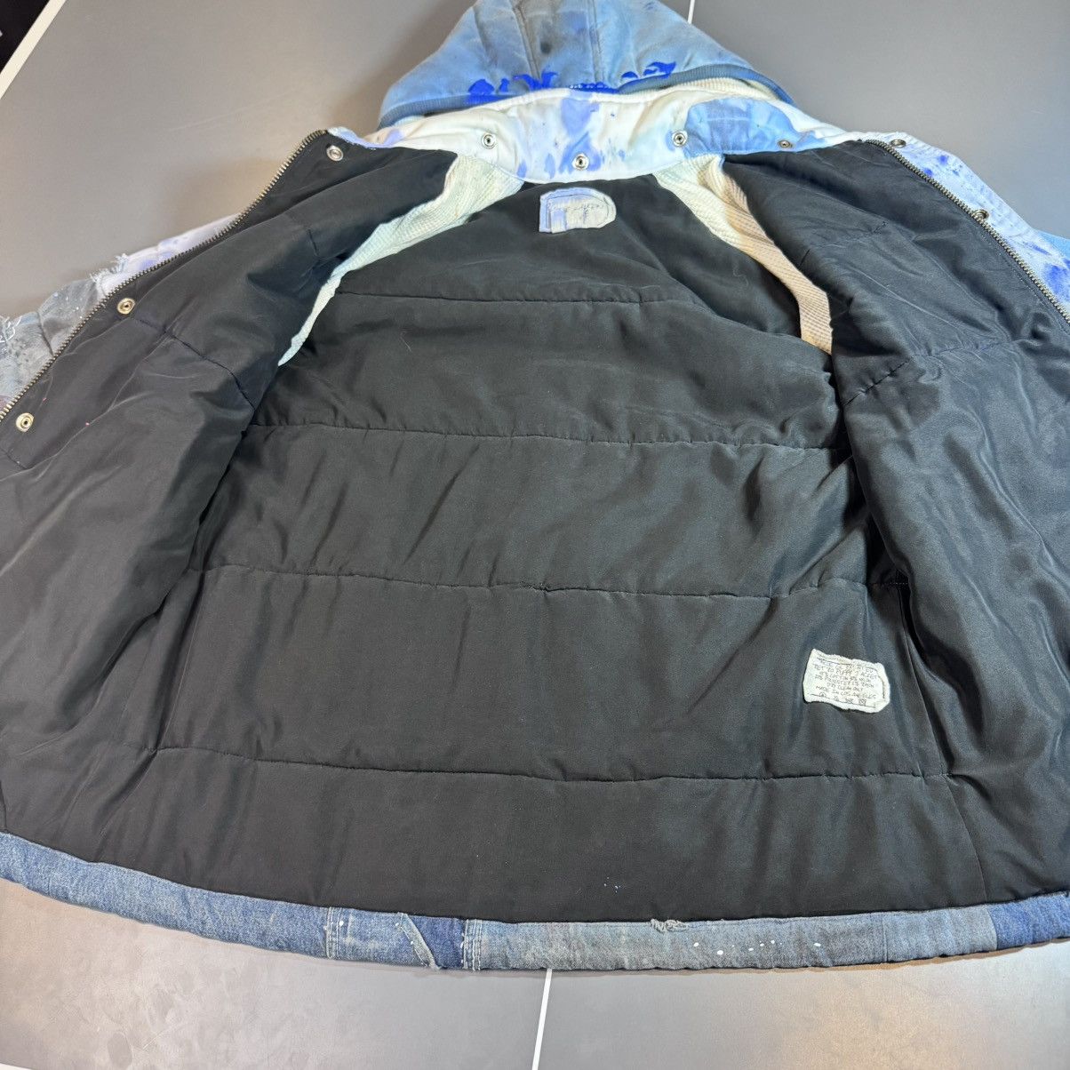 Greg Lauren Greg Lauren Blue GL painted retro puffy jacket FW19 Size US M / EU 48-50 / 2 - 14 Thumbnail