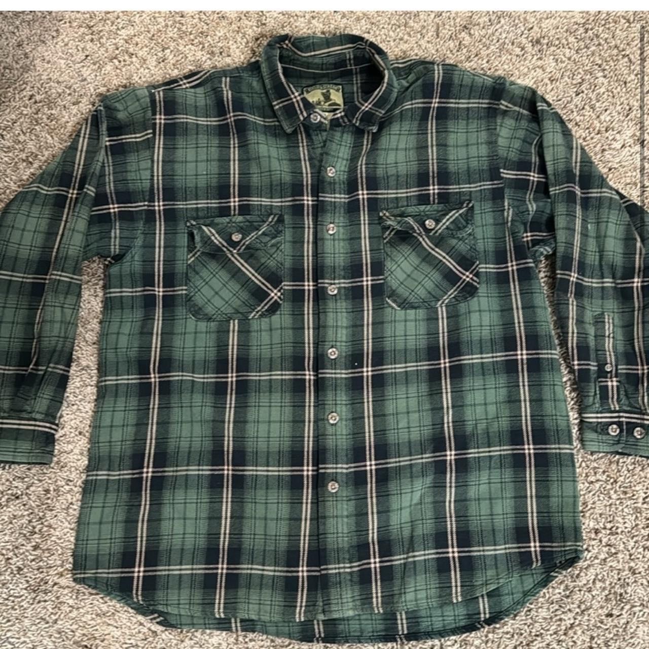 Field & Stream × Vintage Vintage Thick Flannel Size US XL / EU 56 / 4 - 2 Thumbnail