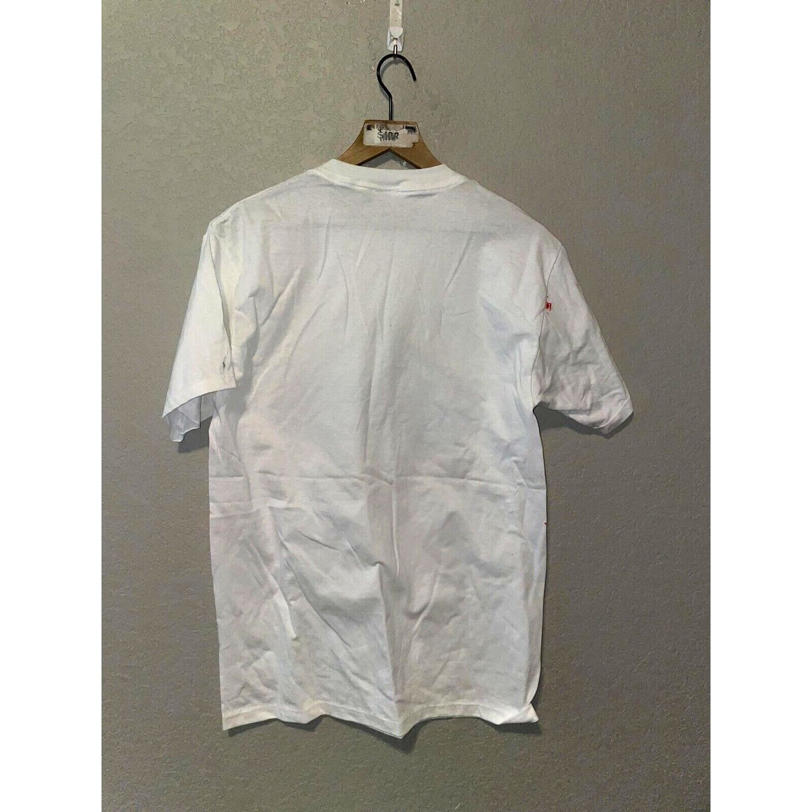 Jerzees Vintage Utah Shirt Skiing Nature Mountain Graphic White Tee Size US M / EU 48-50 / 2 - 9 Thumbnail