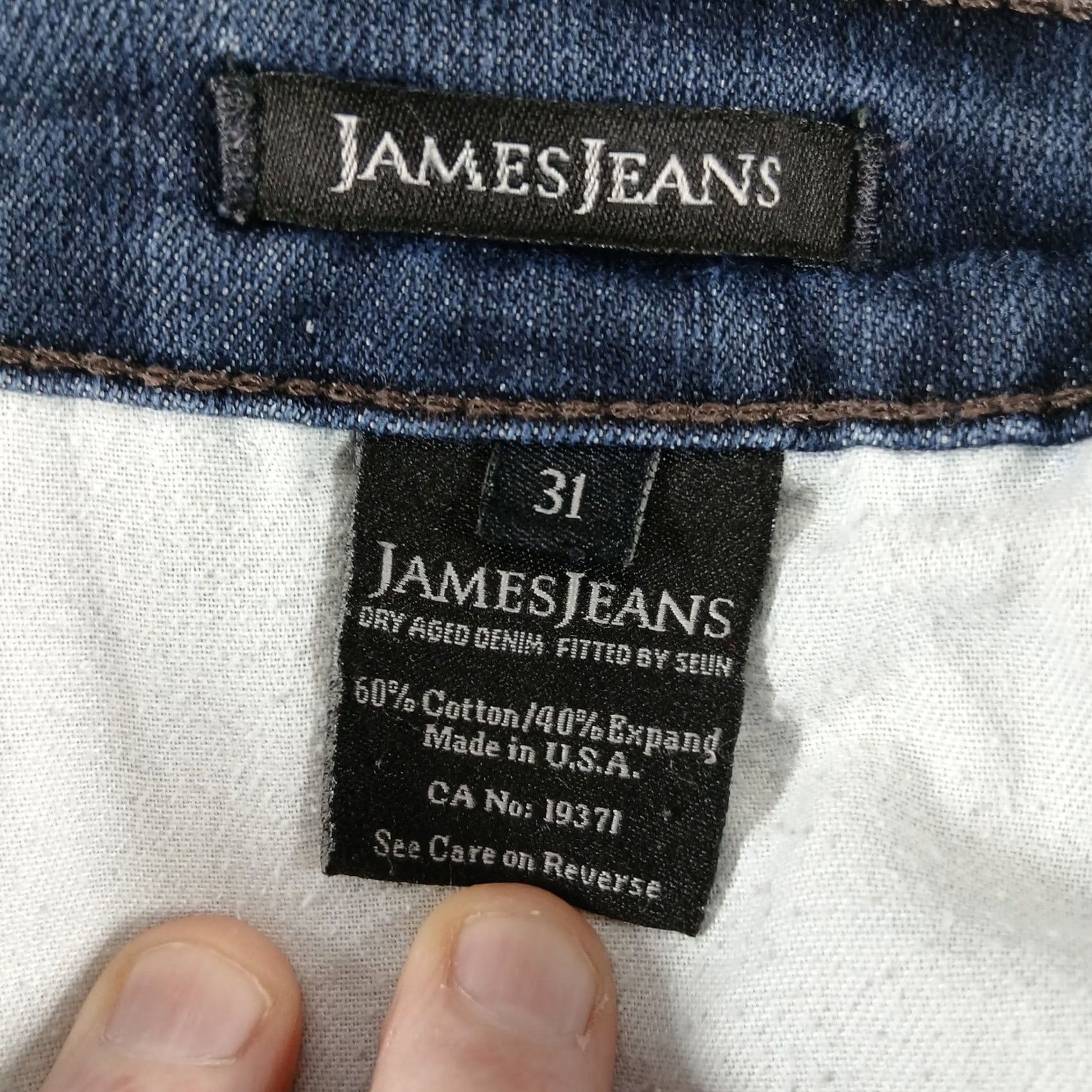 Vintage James Jeans Straight Leg Denim Jeans Size 31 USA Dry Aged Size US 31 - 5 Thumbnail