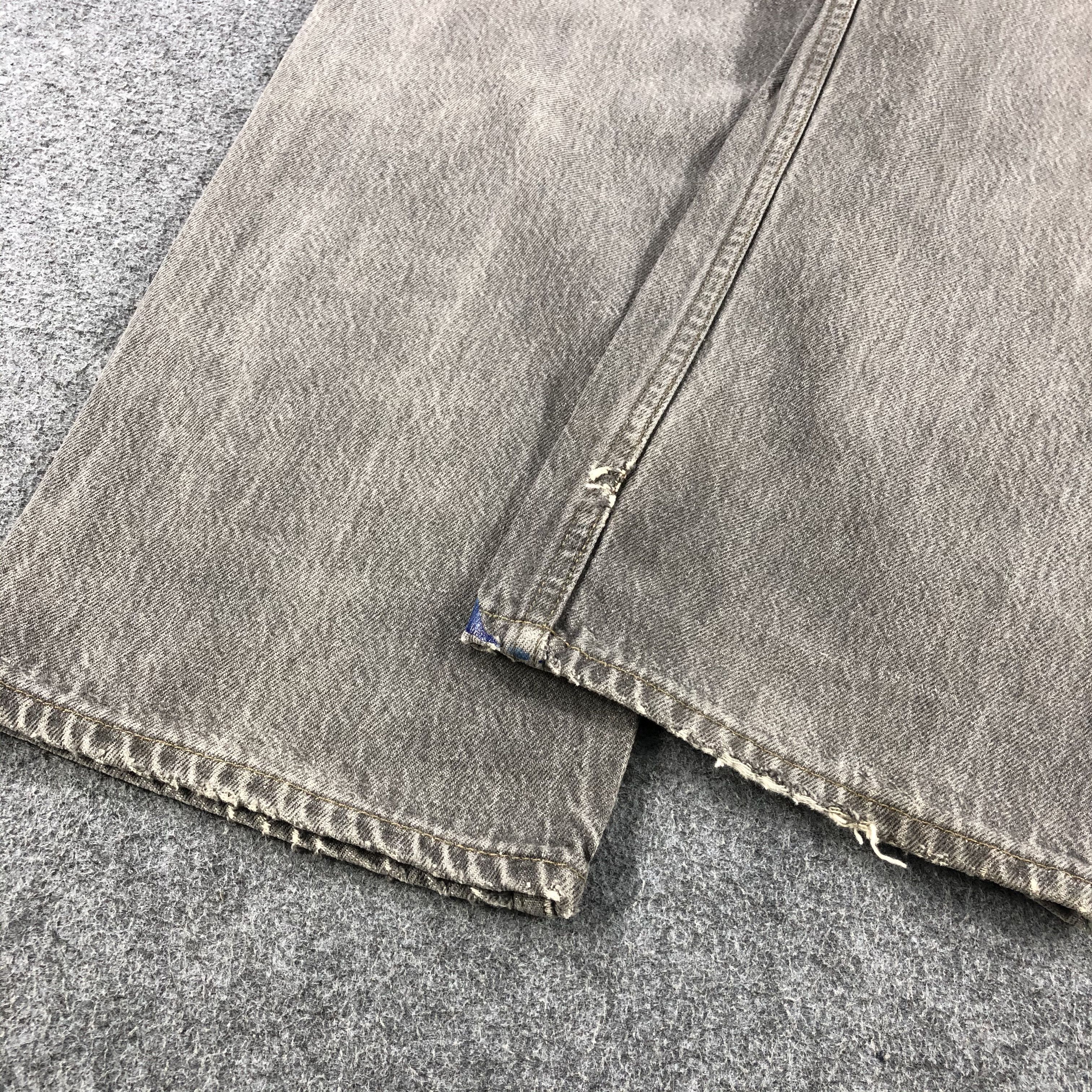 Levi's 90s Vintage Faded Black Levis 501 Jeans-J1481 Size US 37 - 6 Thumbnail