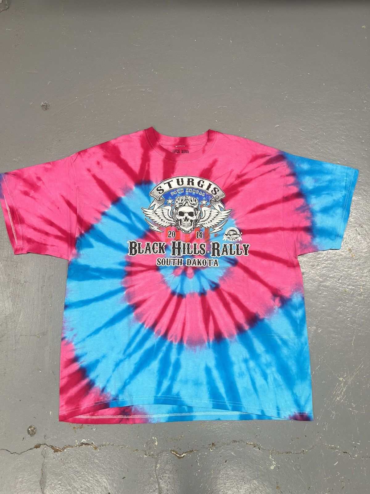 Crazy Vintage Y2K Essential Sturgis Motorcycle Dye Tee Shirt