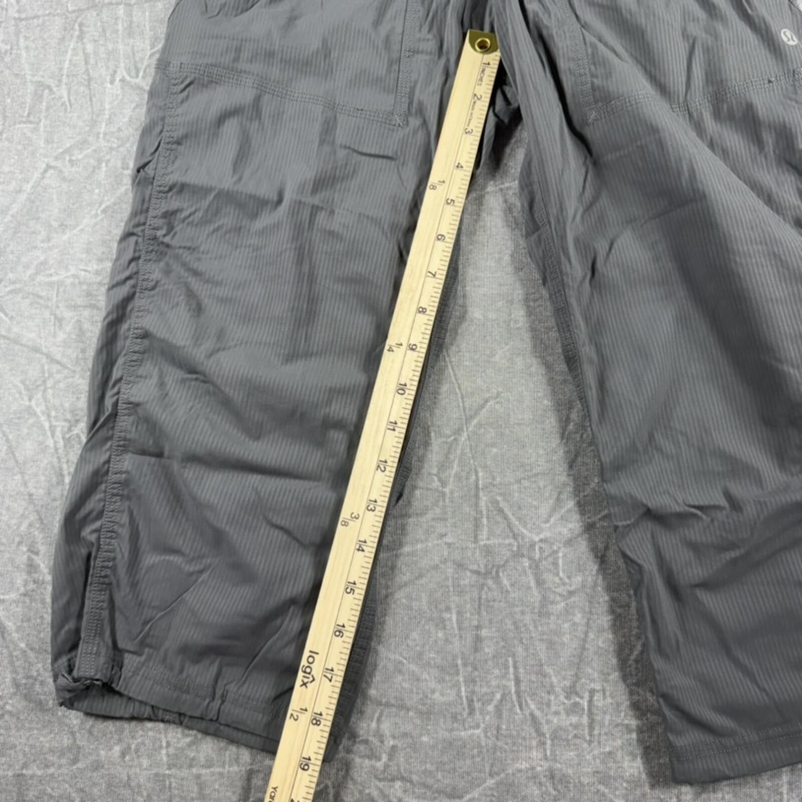 Lululemon Lululemon Pants Women's Grey Dance Studio Crop Nylon Stretch Size 28" / US 6 / IT 42 - 3 Thumbnail