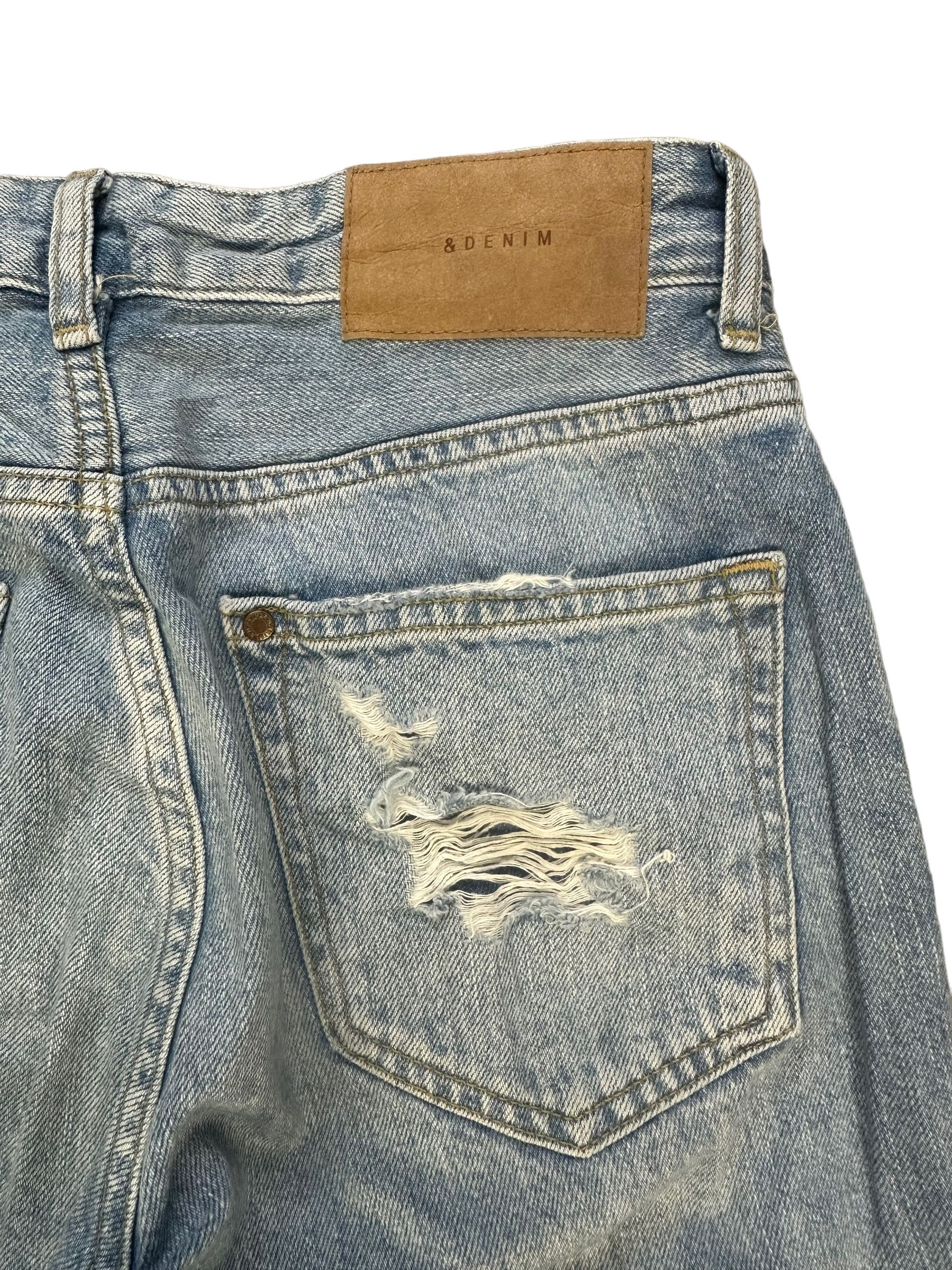 Japanese Brand TRASHED🔥 &DENIM DISTRESSED DENIM PANT SKINNY FIT #7927-190 Size US 27 - 12 Thumbnail