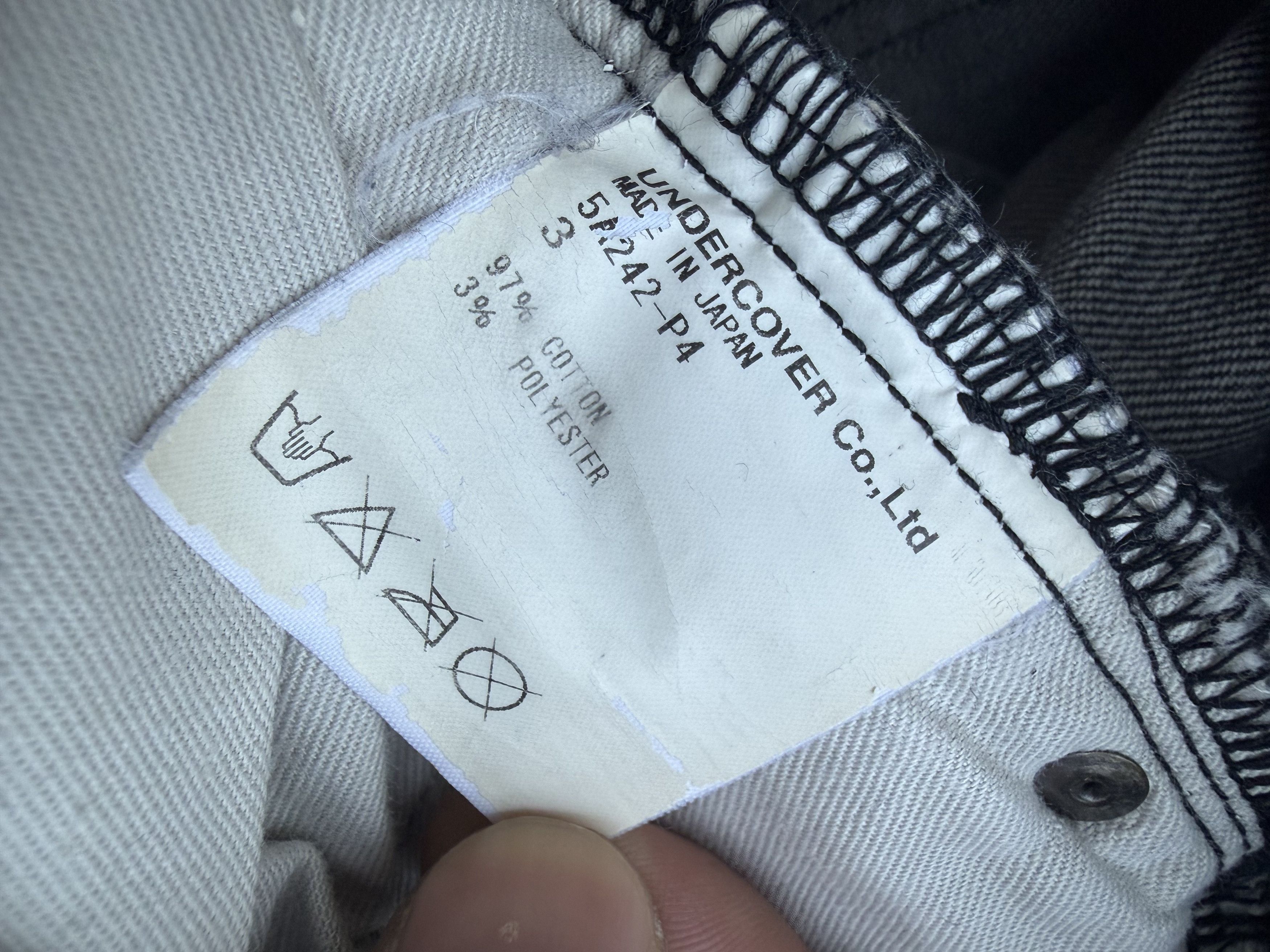 Undercover AW05 "Arts and Crafts" Skull Patch Distressed PocketDenim Size US 32 / EU 48 - 7 Thumbnail