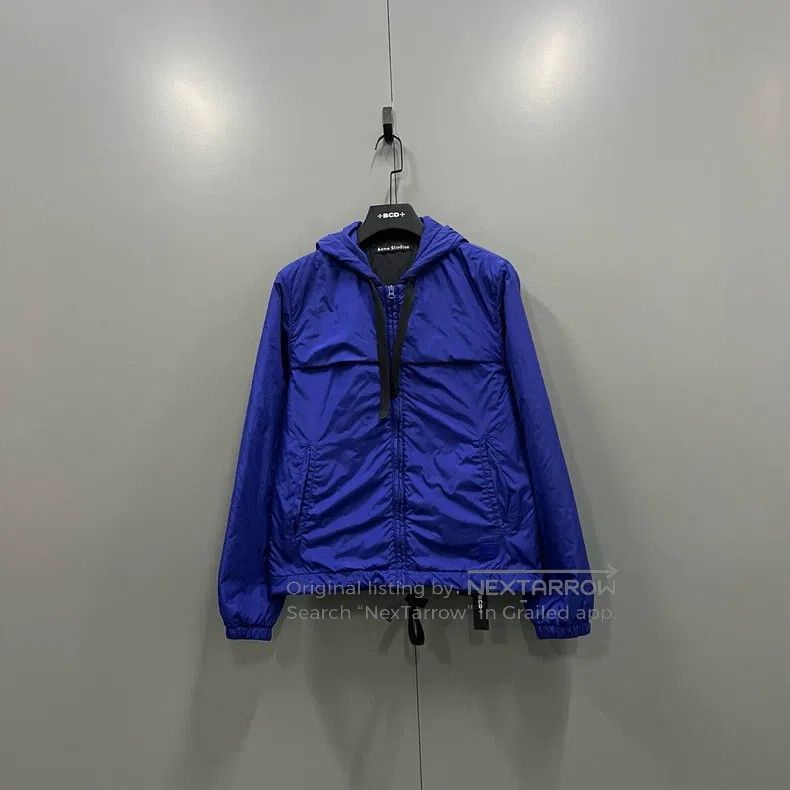 Acne Studios Acne Studios Blue Hooded Zip Up Jacket Size US XS / EU 42 / 0 - 1 Thumbnail
