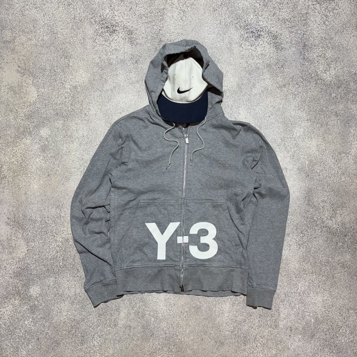 Adidas × Y-3 × Yohji Yamamoto Y-3 Classic Logo Zip Up Grey
