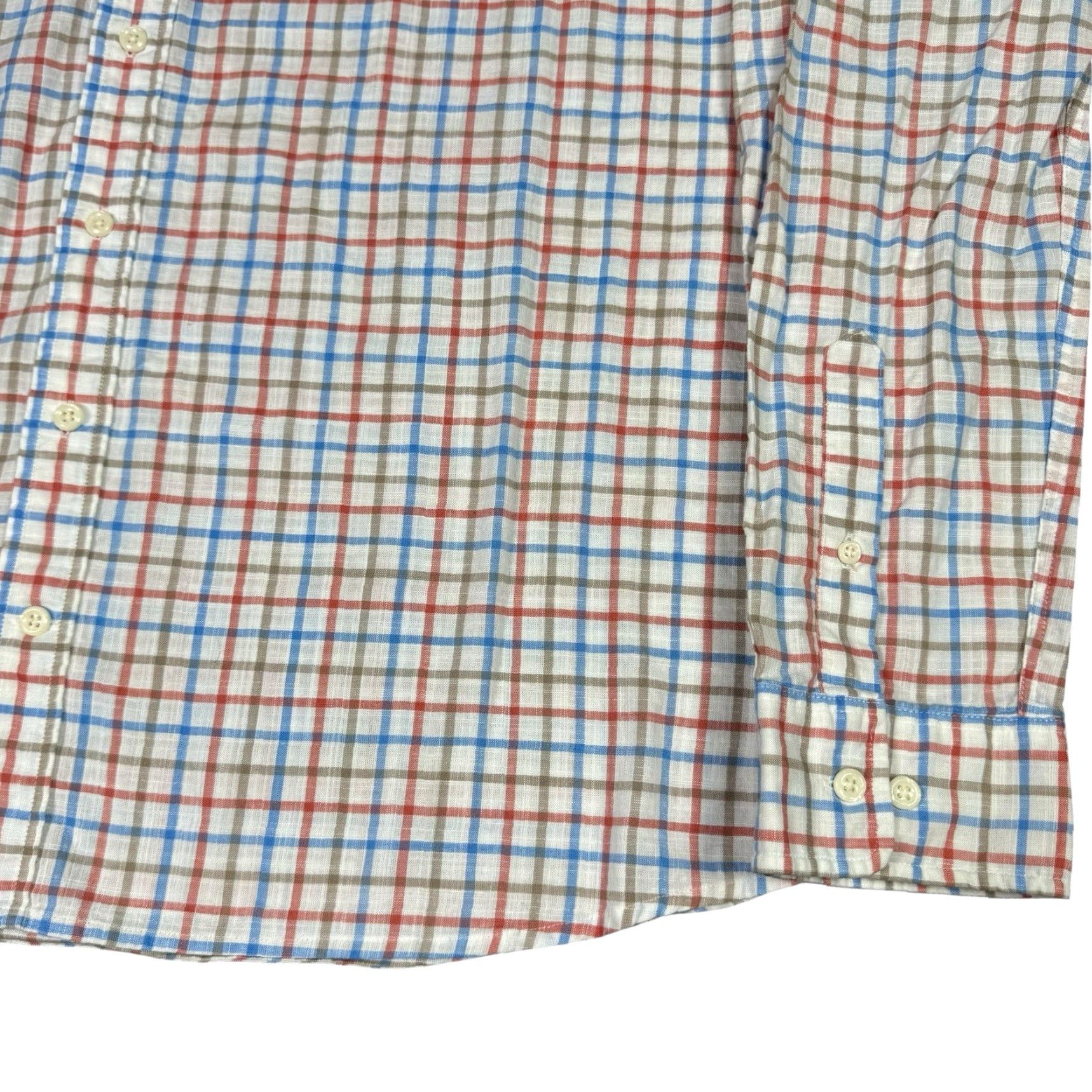 johnnie-O VINTAGE Johnnie-O Shirt Mens 2XL Hangin Out Windowpane Button Down Casual Surfer Shirt Size US XXL / EU 58 / 5 - 4 Thumbnail