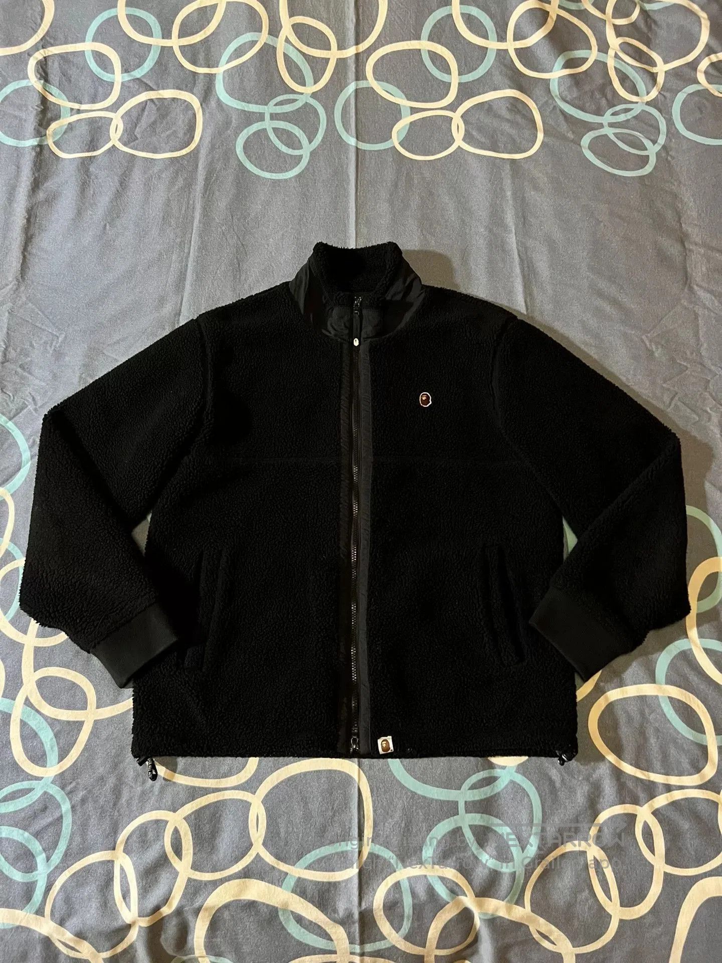 Bape black thick teddy bear fleece zip jacket. Size US XL / EU 56 / 4 - 1 Thumbnail