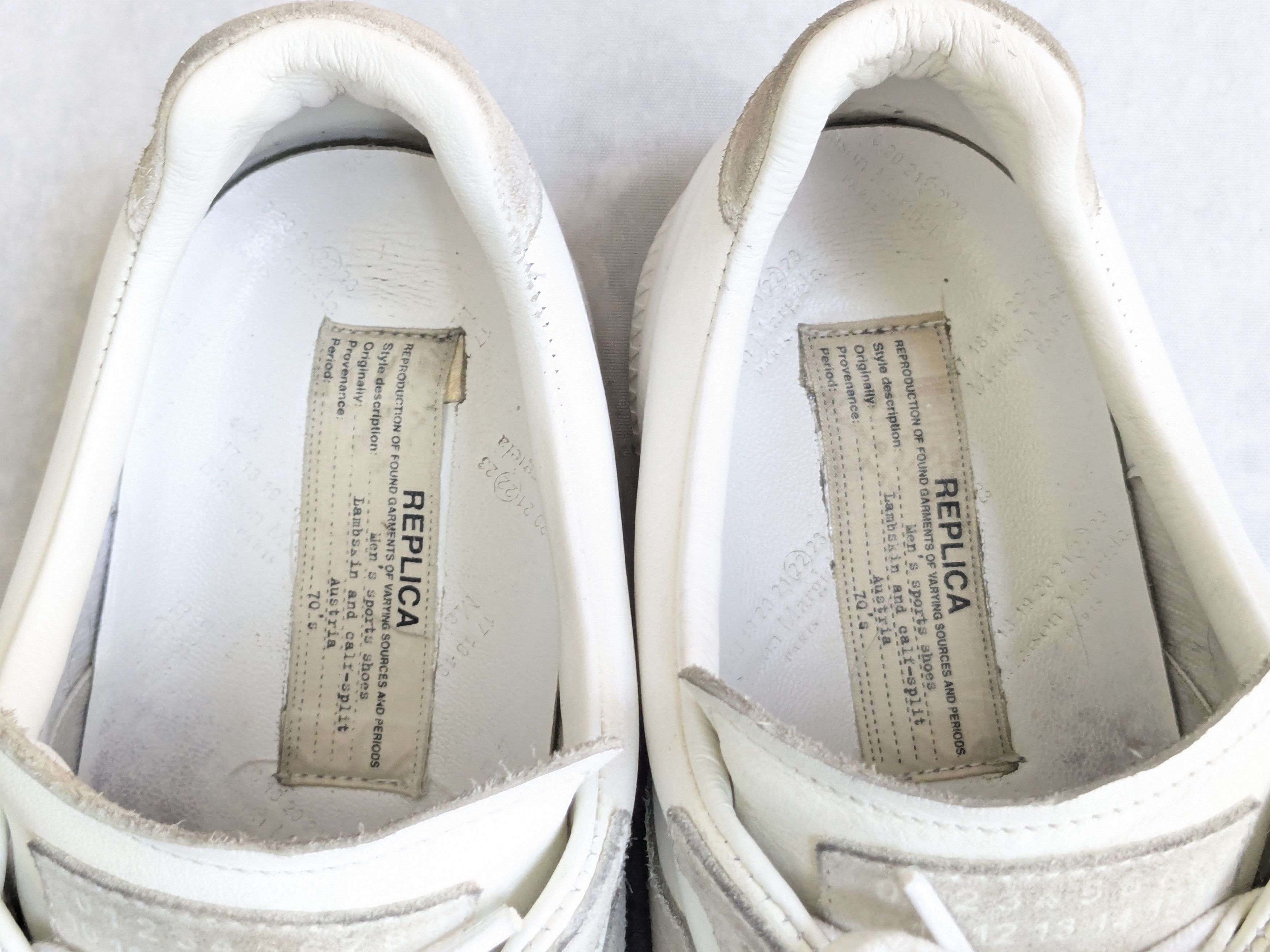 Maison Margiela Maison Margiela Replica GAT White Gray 11.5 44.5 Size US 11.5 / EU 44-45 - 5 Thumbnail