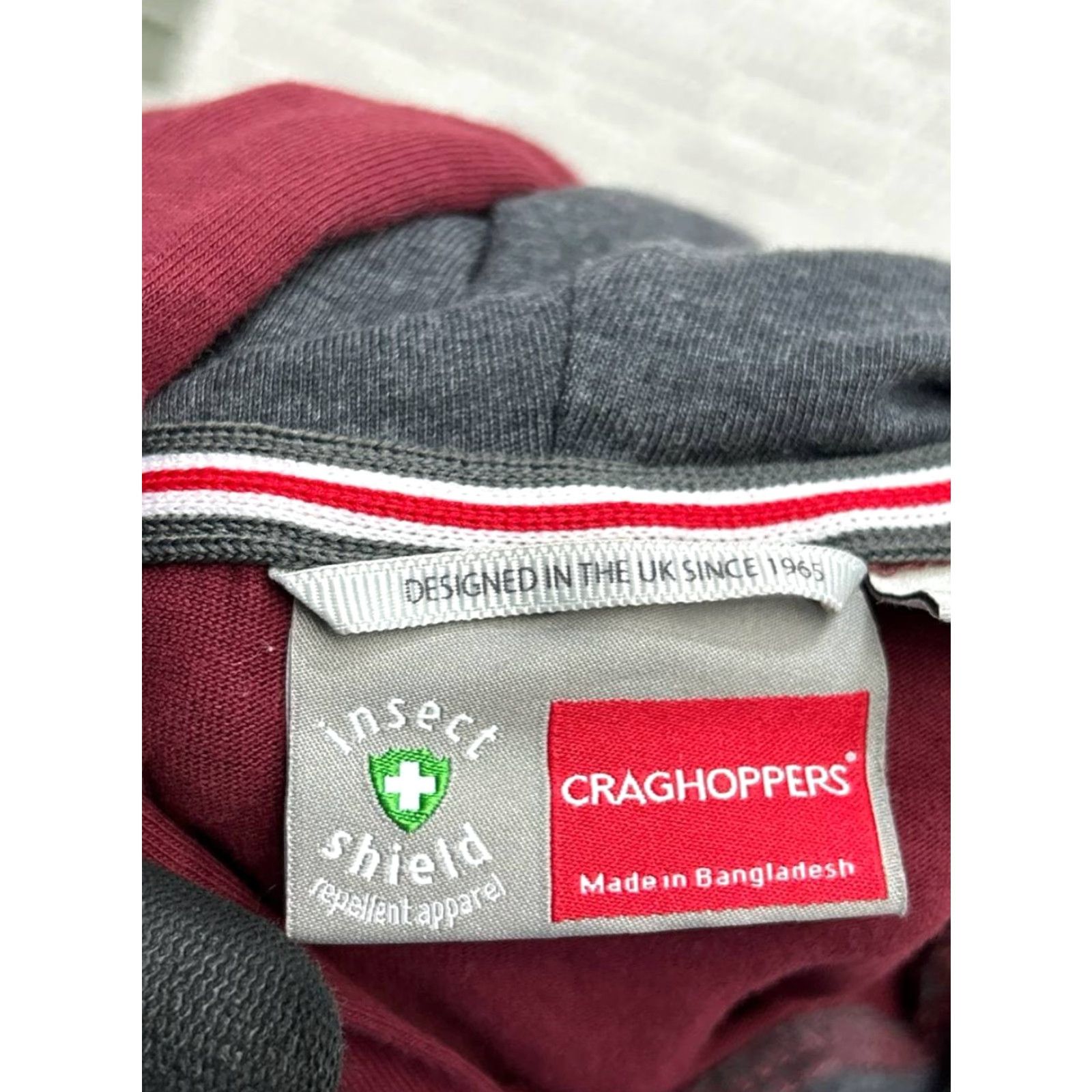 Vintage Craghoppers Hoodie Mens Large Red Cotton Blend Pullover Size US L / EU 52-54 / 3 - 3 Thumbnail