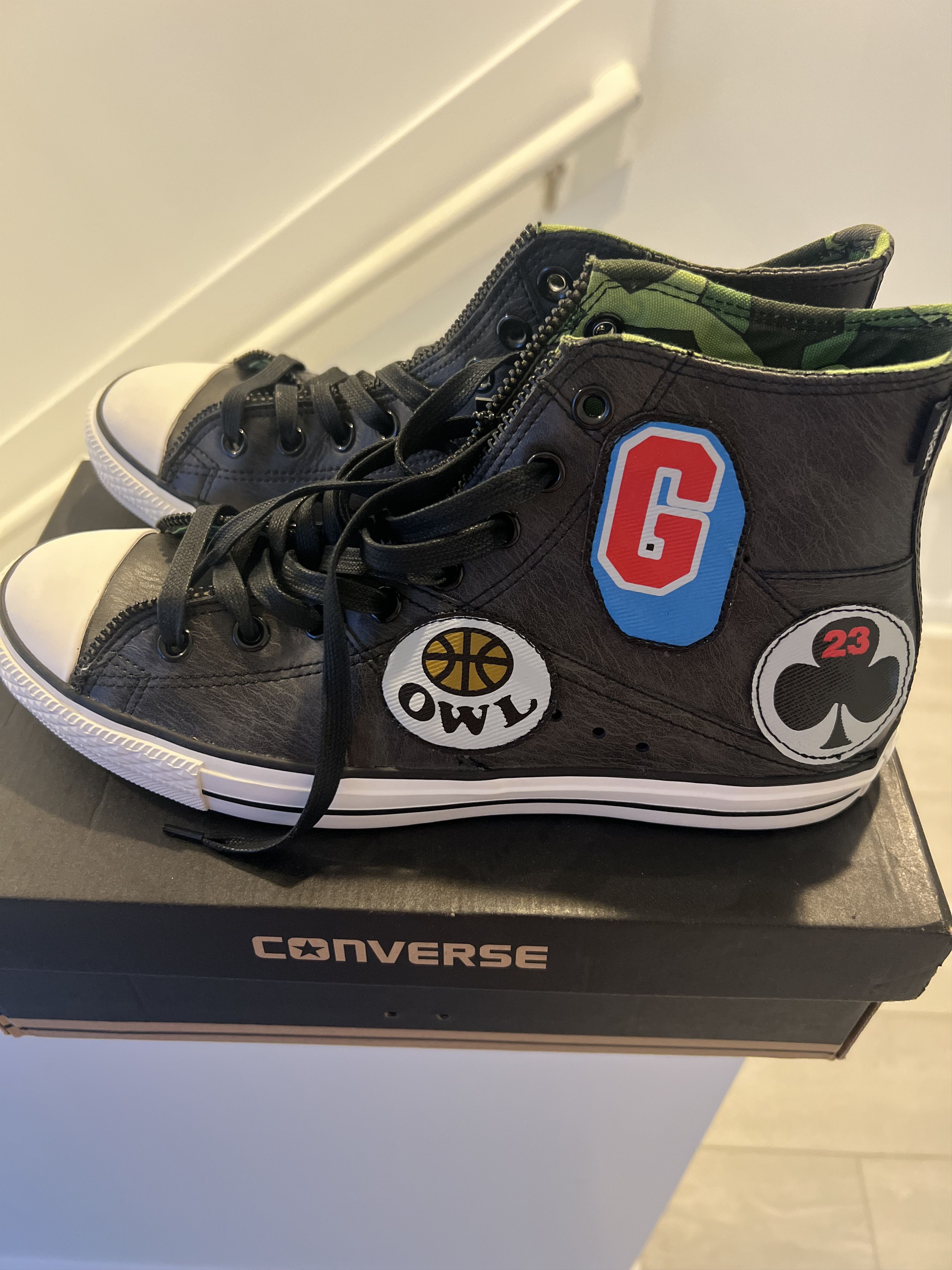 Converse Converse Gorillaz Black Leather 2011 Size US 10 / EU 43 - 5 Thumbnail