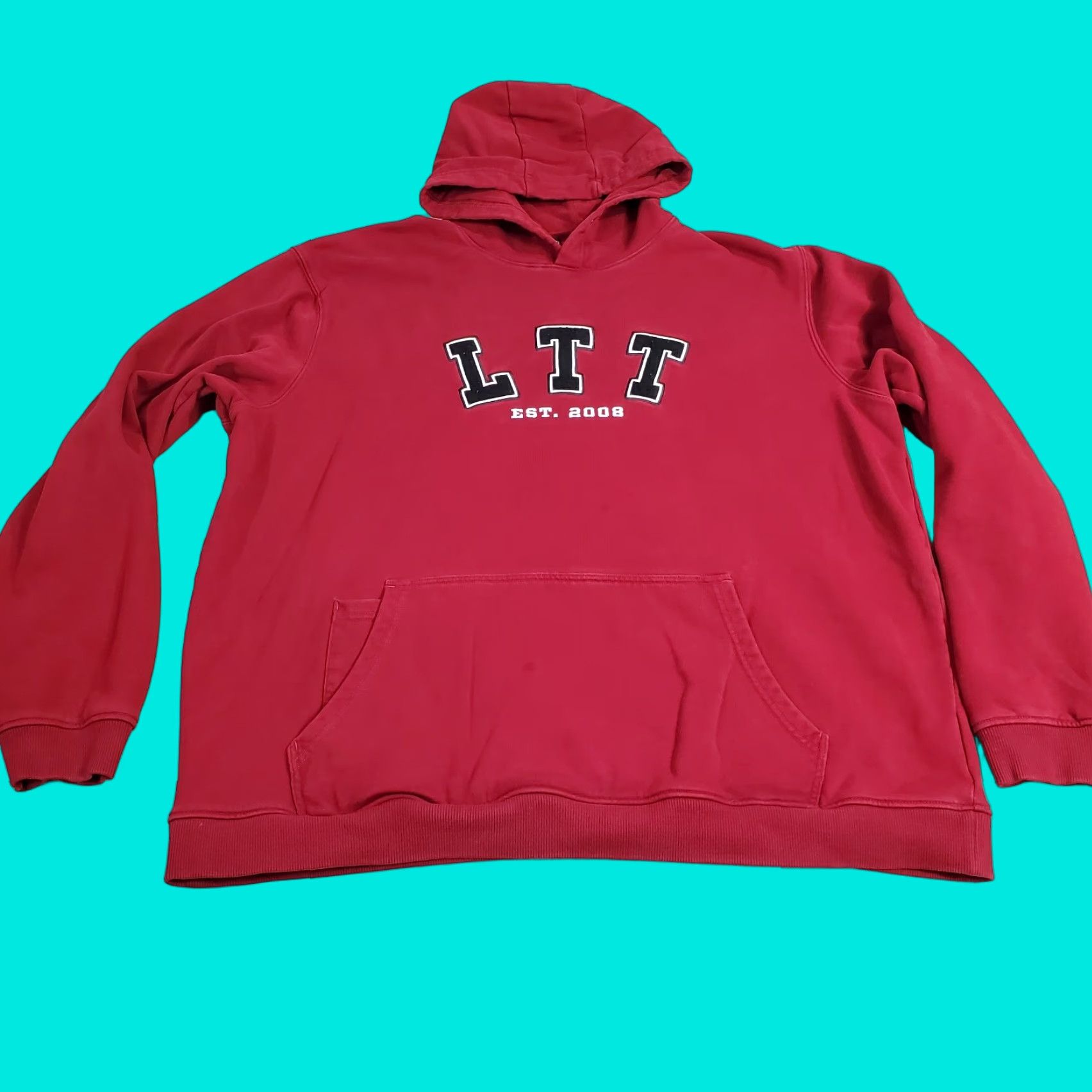 Logo 7 LTT Hoodie Mens 2XL Red Pullover Sweatshirt Logo Linus Tech Tips Size US XXL / EU 58 / 5 - 1 Thumbnail