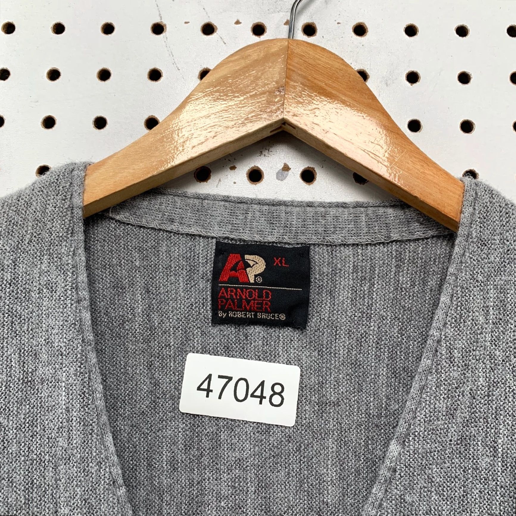 Vintage VINTAGE Arnold Palmer Robert Bruce Cardigan Sweater Mens XL Gray Wool Grandpa Size US XL / EU 56 / 4 - 3 Thumbnail