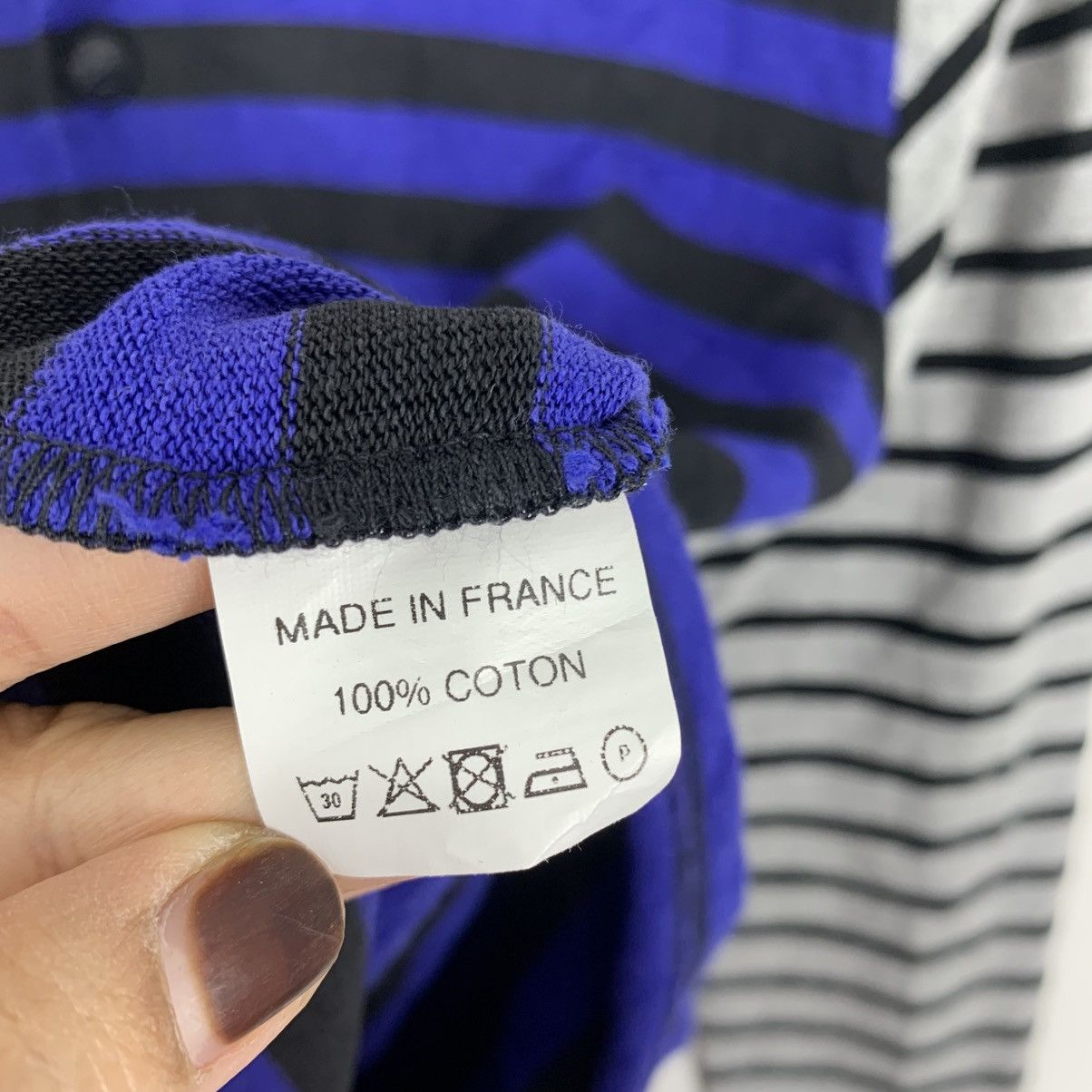 Vintage Vintage LE MINOR PARIS Made in France Stripes Tshirt Size S / US 4 / IT 40 - 7 Thumbnail