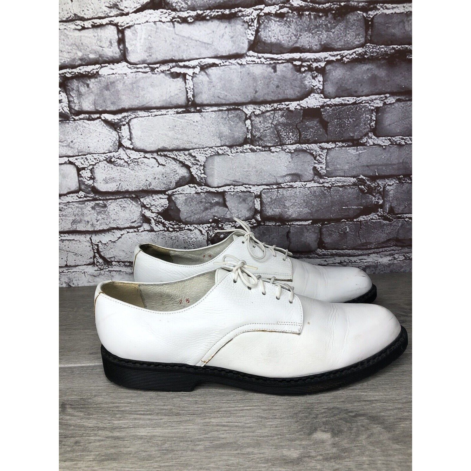 Other Banana Blues USA G.H.Q White Leather Plain Oxfords Shoes Men Size US 9.5 / EU 42-43 - 3 Thumbnail
