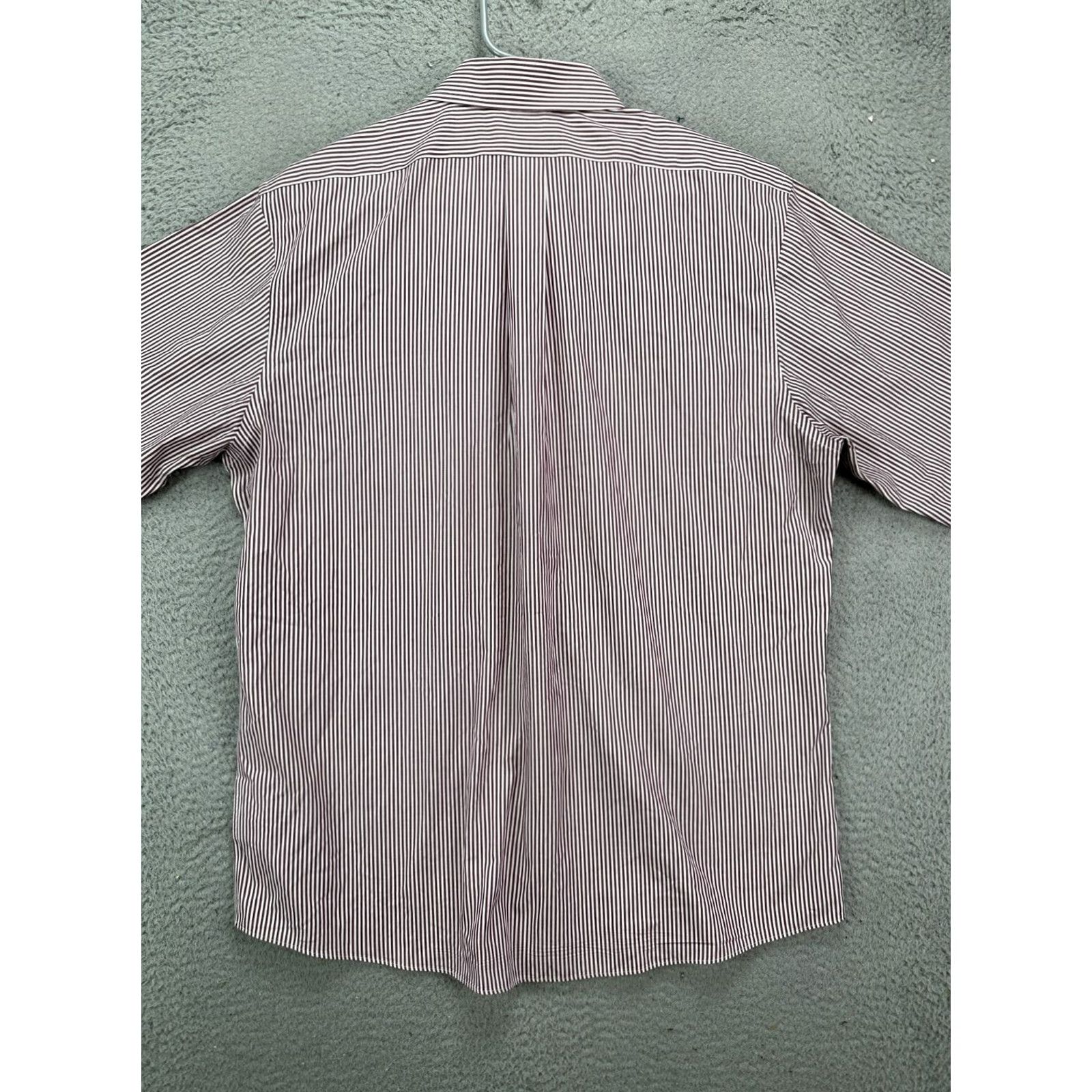 Brooks Brothers Brooks Brothers Shirt Mens 16.5 4-5 Regent Fit Button Up Red White Stripe Dress Shirt Slim Fit Regular Size Type: Regular Gender: Mens Shirt Size 46R - 4 Thumbnail
