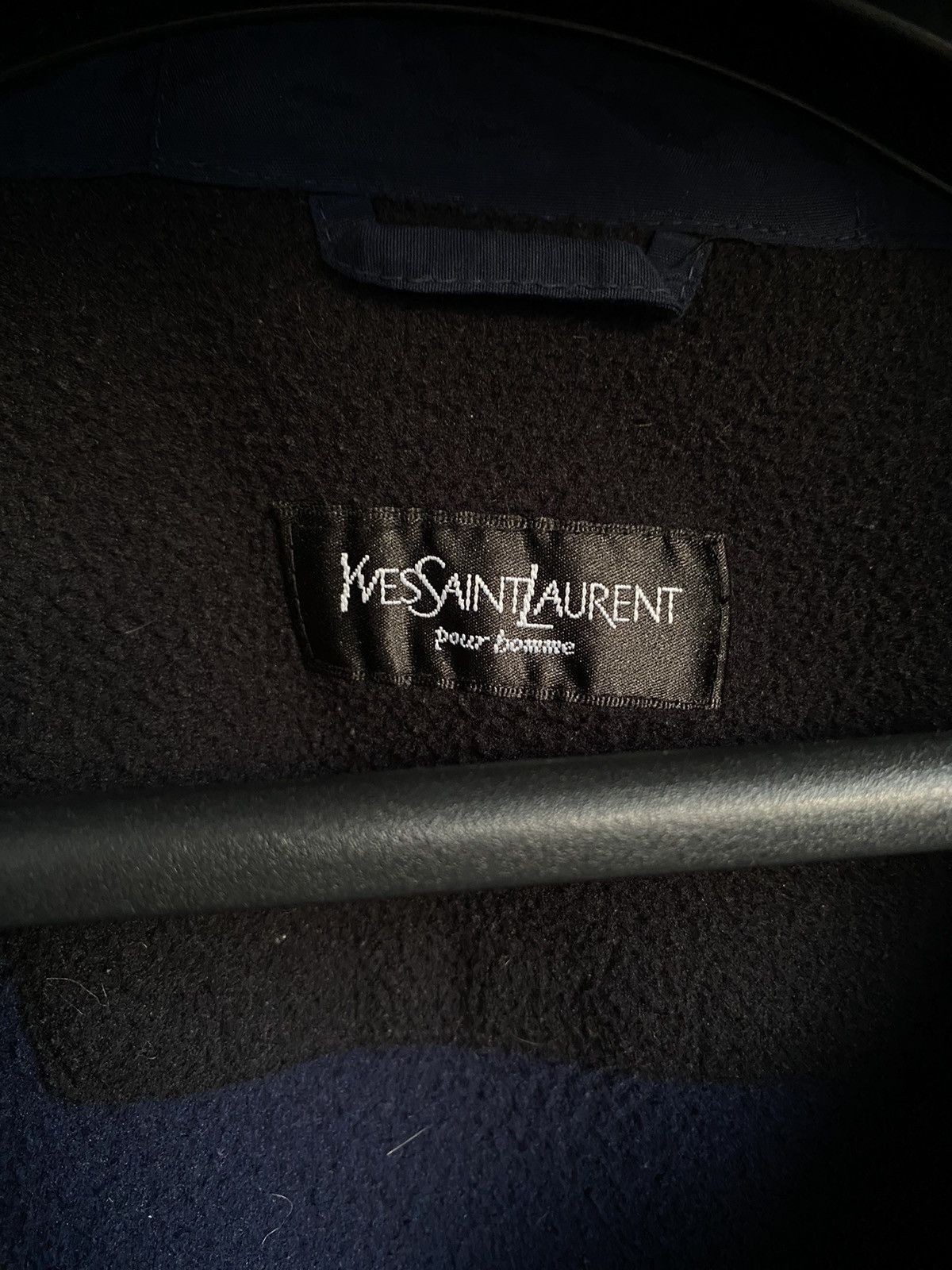 Yves Saint Laurent 90s Fleece YSL Jacket Anorak Zip YSL Bomber Black YSL Anorak Size US XL / EU 56 / 4 - 3 Thumbnail